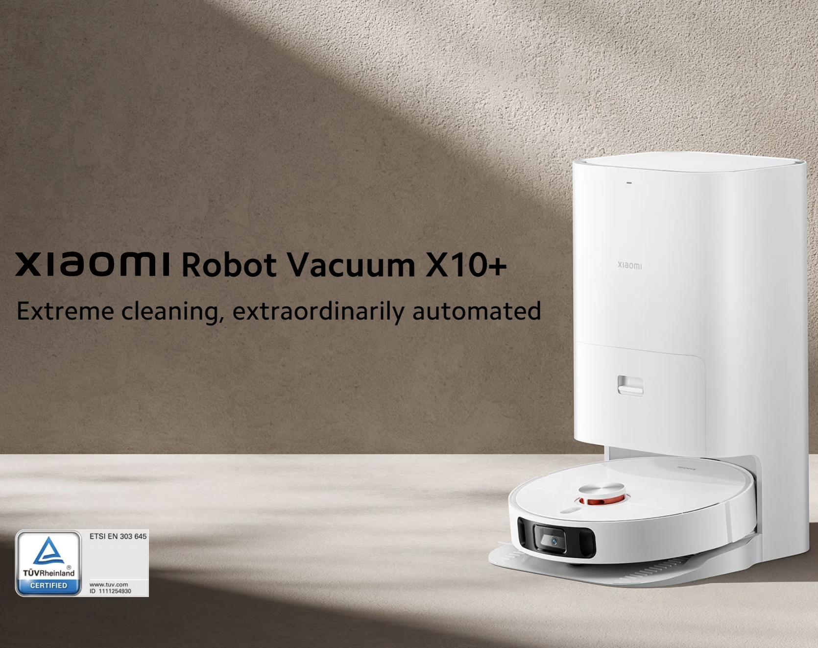 Robot Hút Bụi Lau Nhà XIAOMI X10 - 2023 Bản Quốc Tế Tự Gom Đổ Rác Tự Động Tạo Bản Đồ Siêu Nhanh Tối Ưu Dọn Dẹp Camera Thông Minh Áp Suất 4000 Pa, Công Suất 46 W - Hàng Chính Hãng