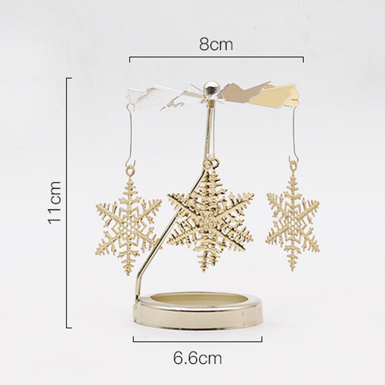 Spinning Tea Light Candle Holder Candle Ornament Rotating Candlestick 2x