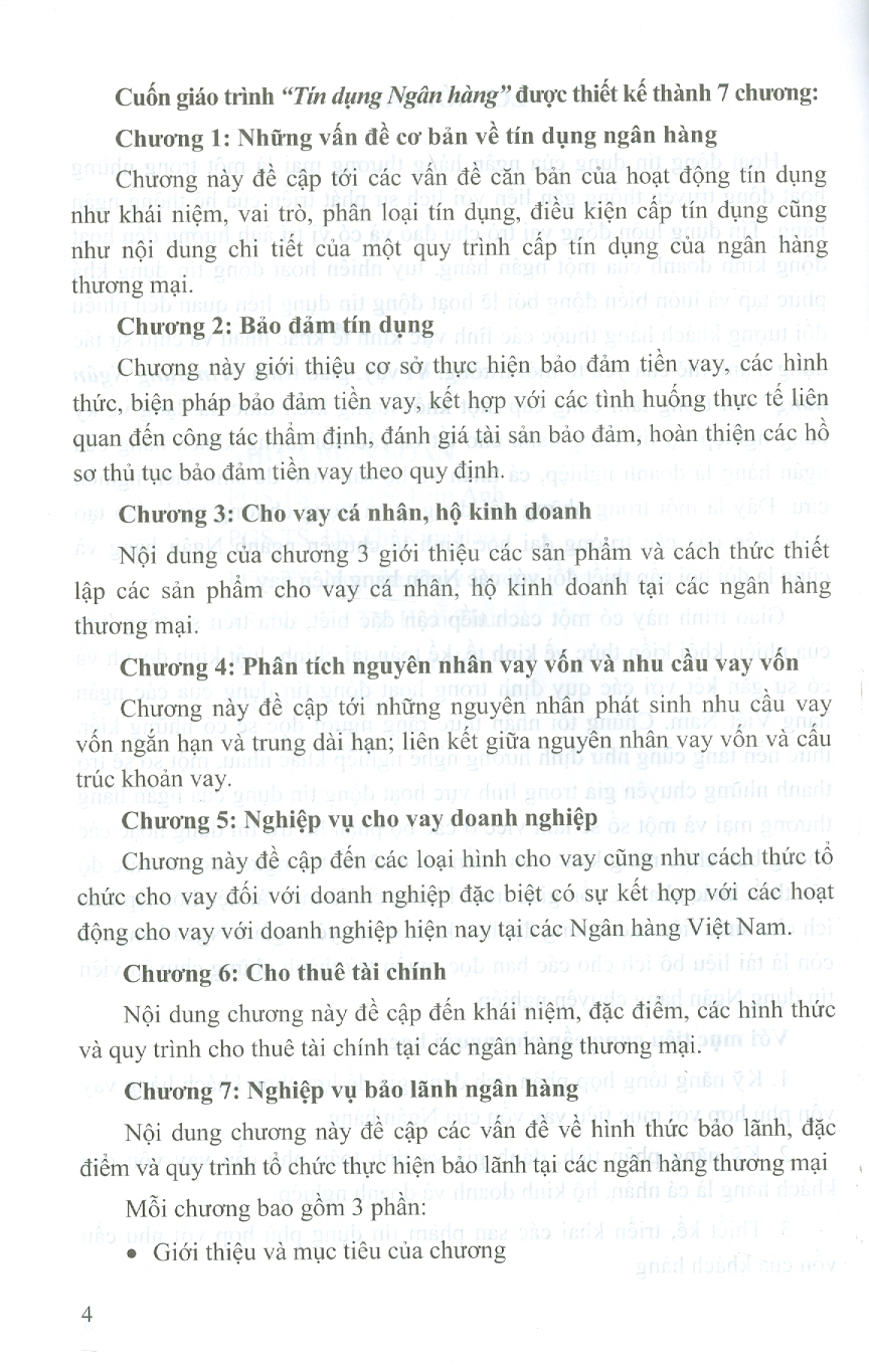 Giáo Trình Tín Dụng Ngân Hàng (Tái bản lần thứ ba, có chỉnh sửa) (Học viện Ngân Hàng)