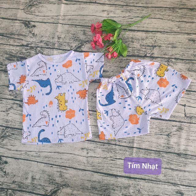 Bộ Cotton Sợi Tre Cho Bé