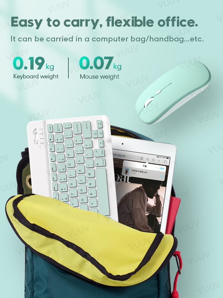 Dành Cho iPad Chuột Bàn Phím Cho iPad Air 3 4 7th 8th Thế Hệ Pro 11 Bluetooth 12.9-Tương Thích Bàn Phím Dành Cho android Windows Máy Tính Bảng