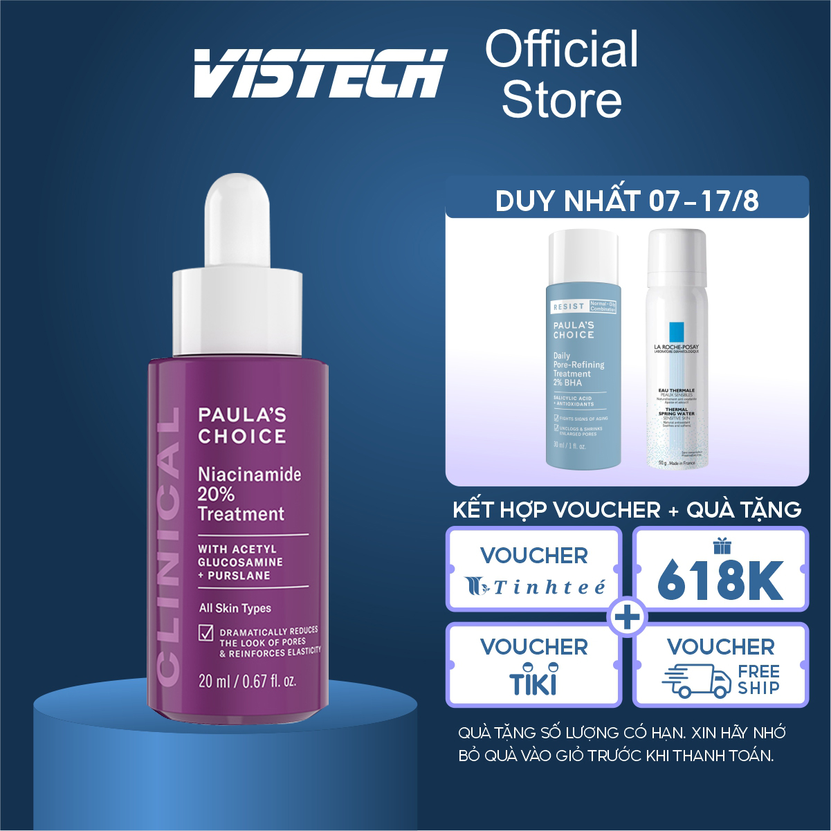 Tinh chất Paula's Choice Clinical Niacinamide 20% Treatment 20ml