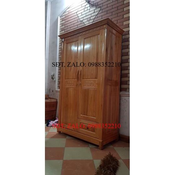 Tủ quần áo gỗ xoan giá rẻ