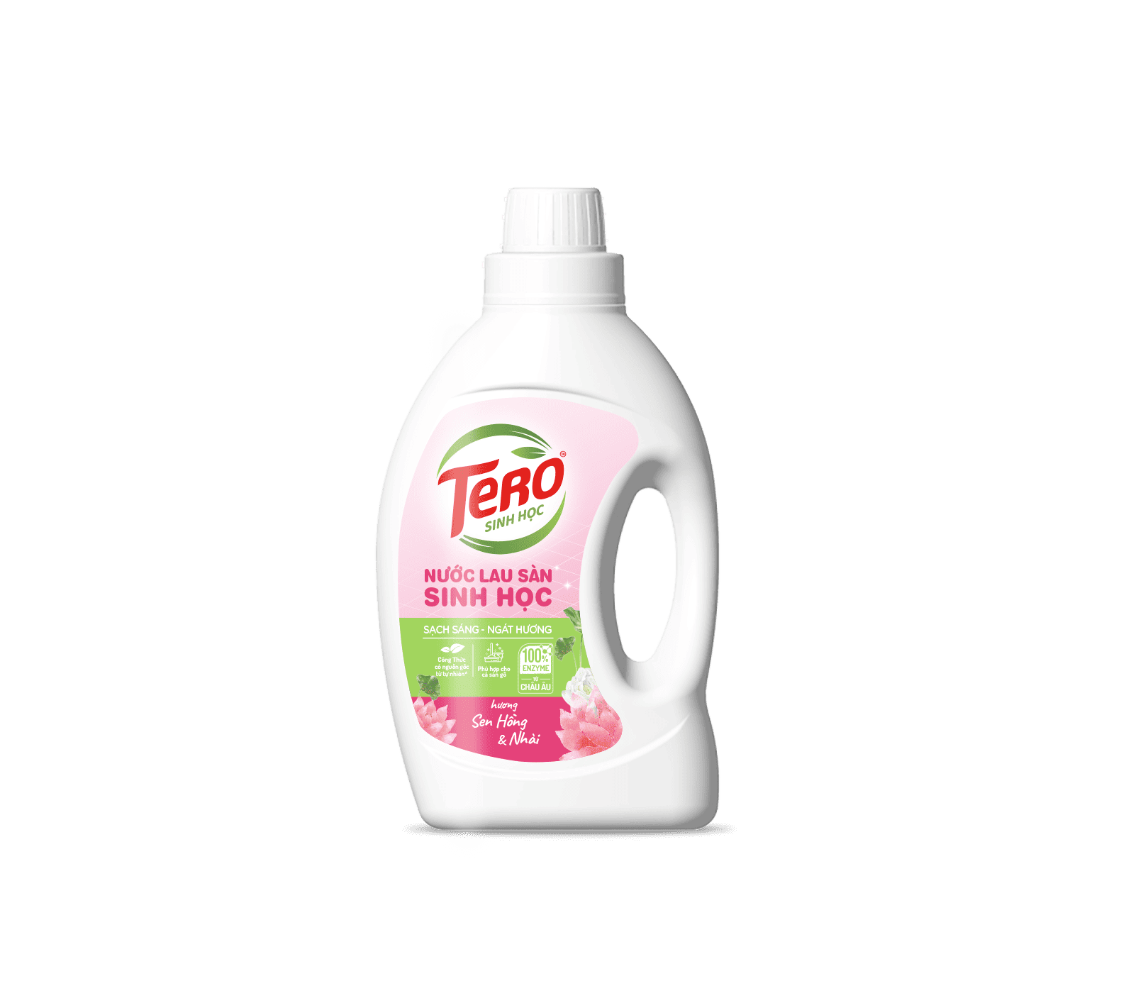 Nước Lau Sàn TERO Sinh Học Hương Sen Hồng & Nhài 900ml
