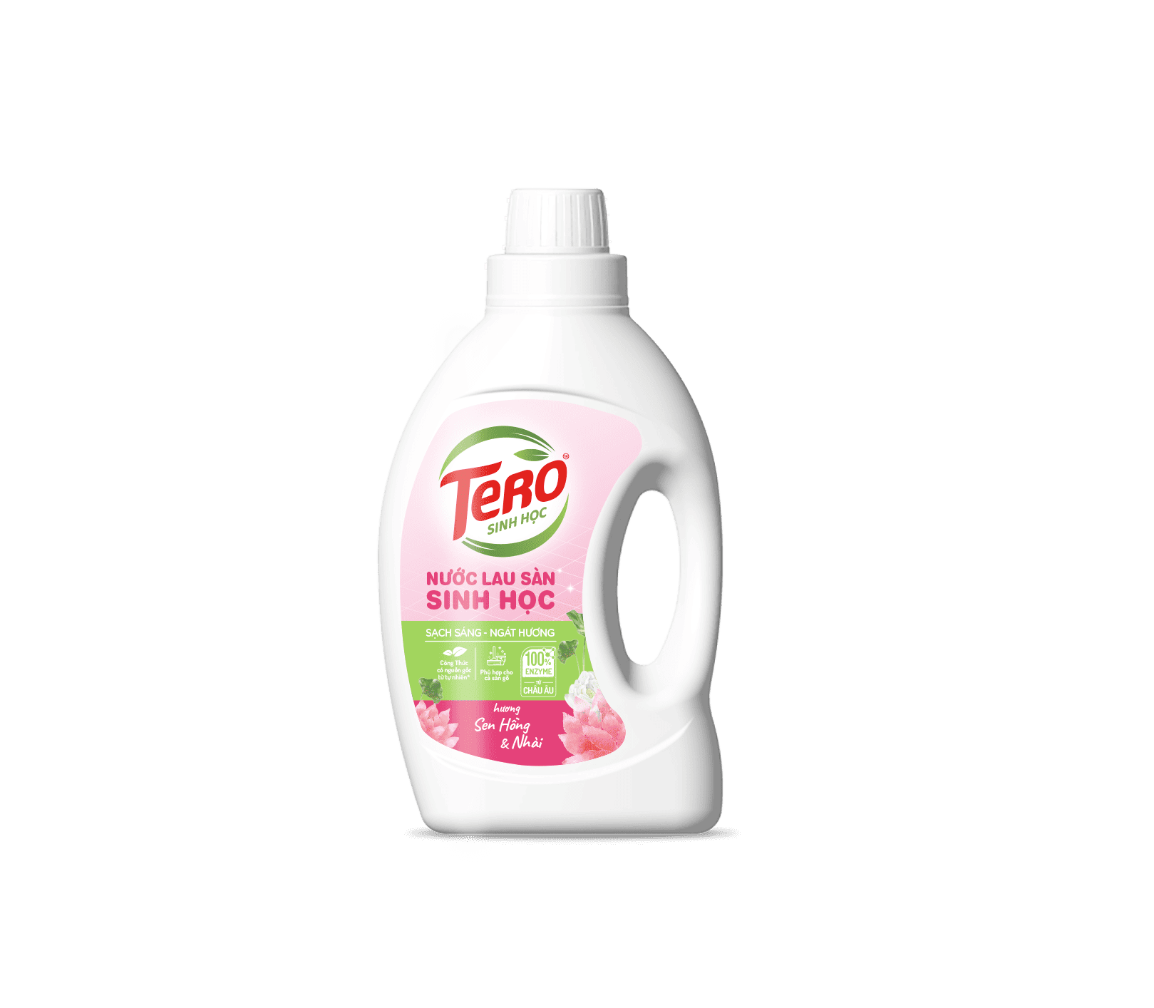 Nước Lau Sàn TERO Sinh Học Hương Sen Hồng &amp; Nhài 900ml