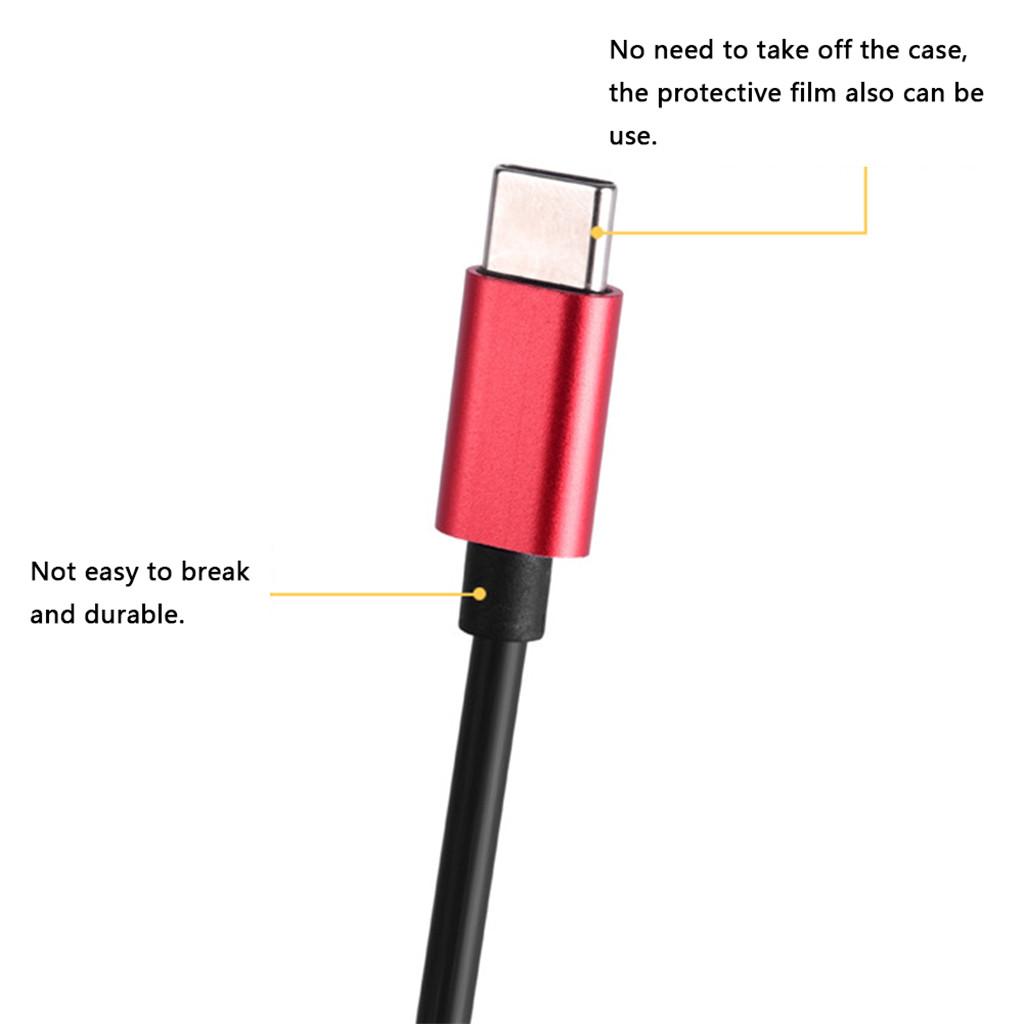 2 Pieces 2 in 1 Type C to 3.5mm Charger Audio Adapter Headphone USB C Cable