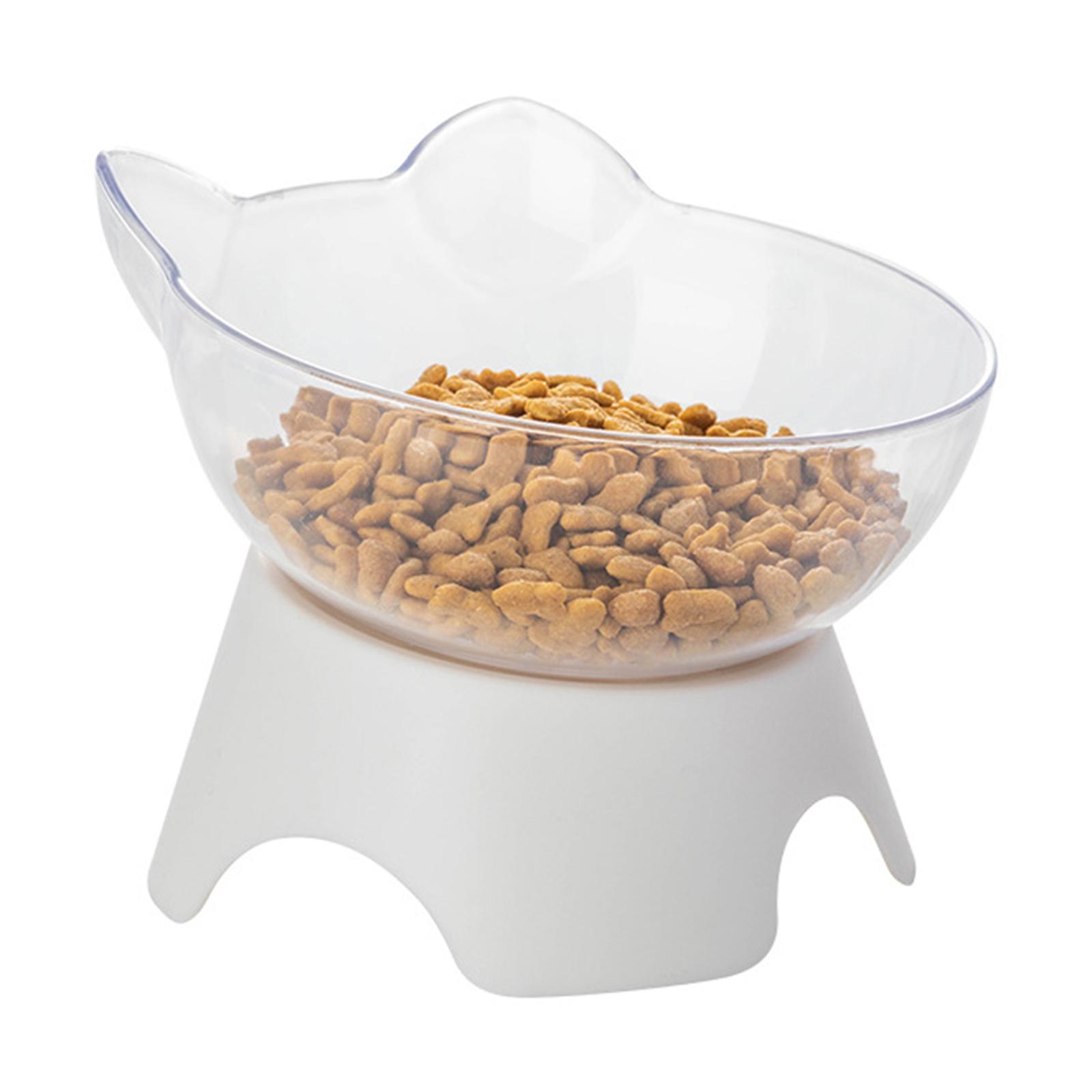 Water Food Dispenser Water Drinking Bowl Cat Bowl Clear