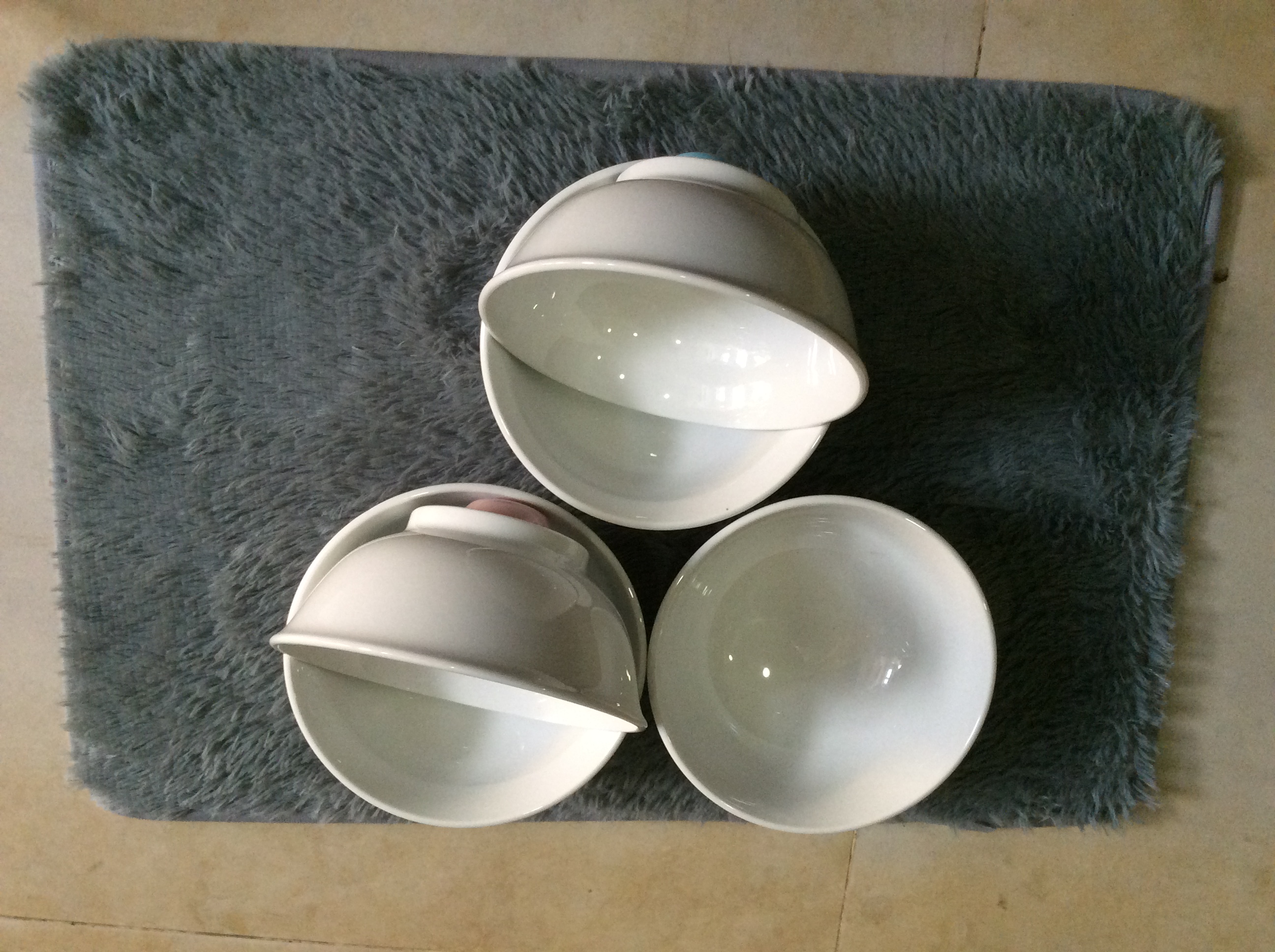 Combo 5 tô sứ trắng đường kính 17cm