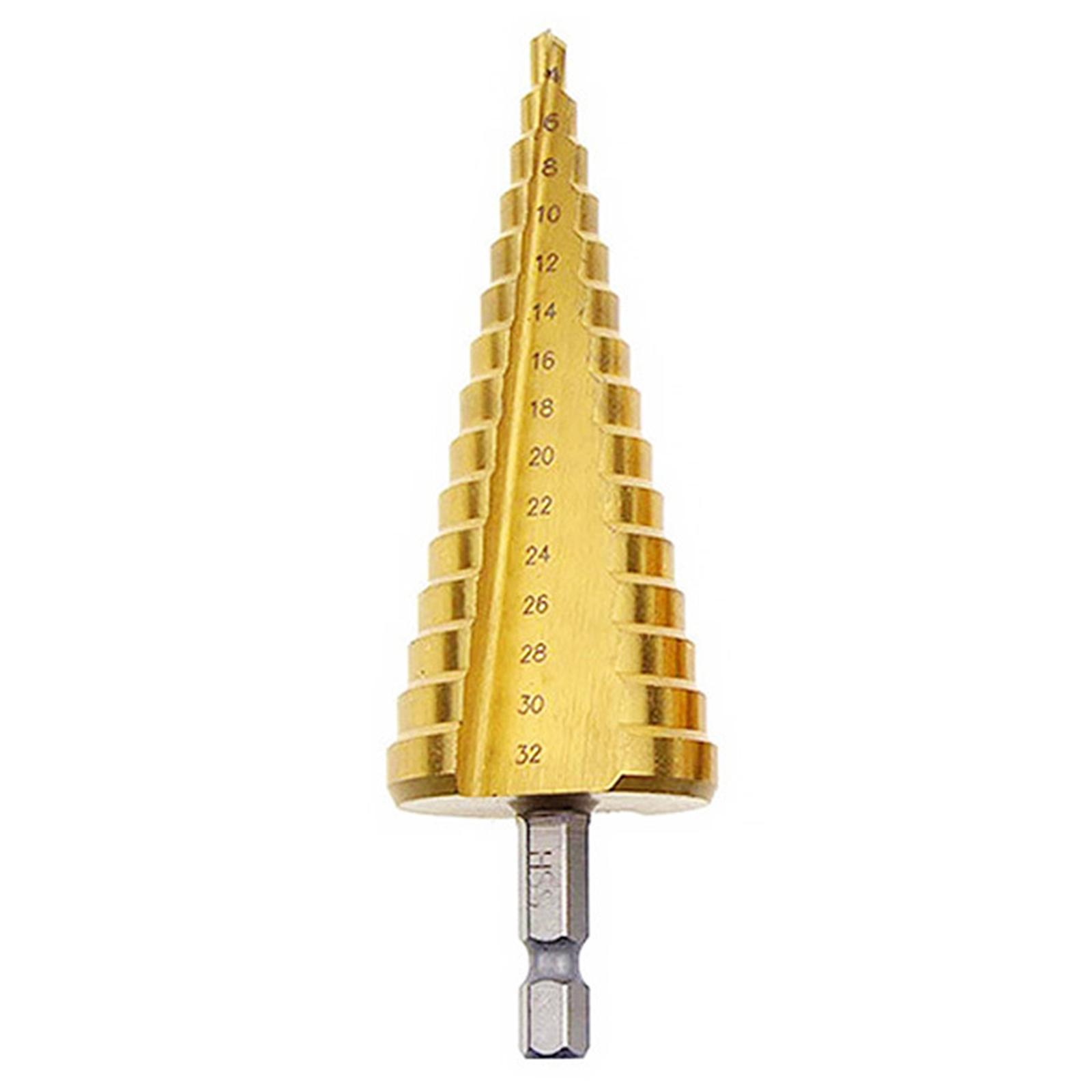 3x Step Drill Bit Portable Drilling for Hole Cutter Wood Core Drilling