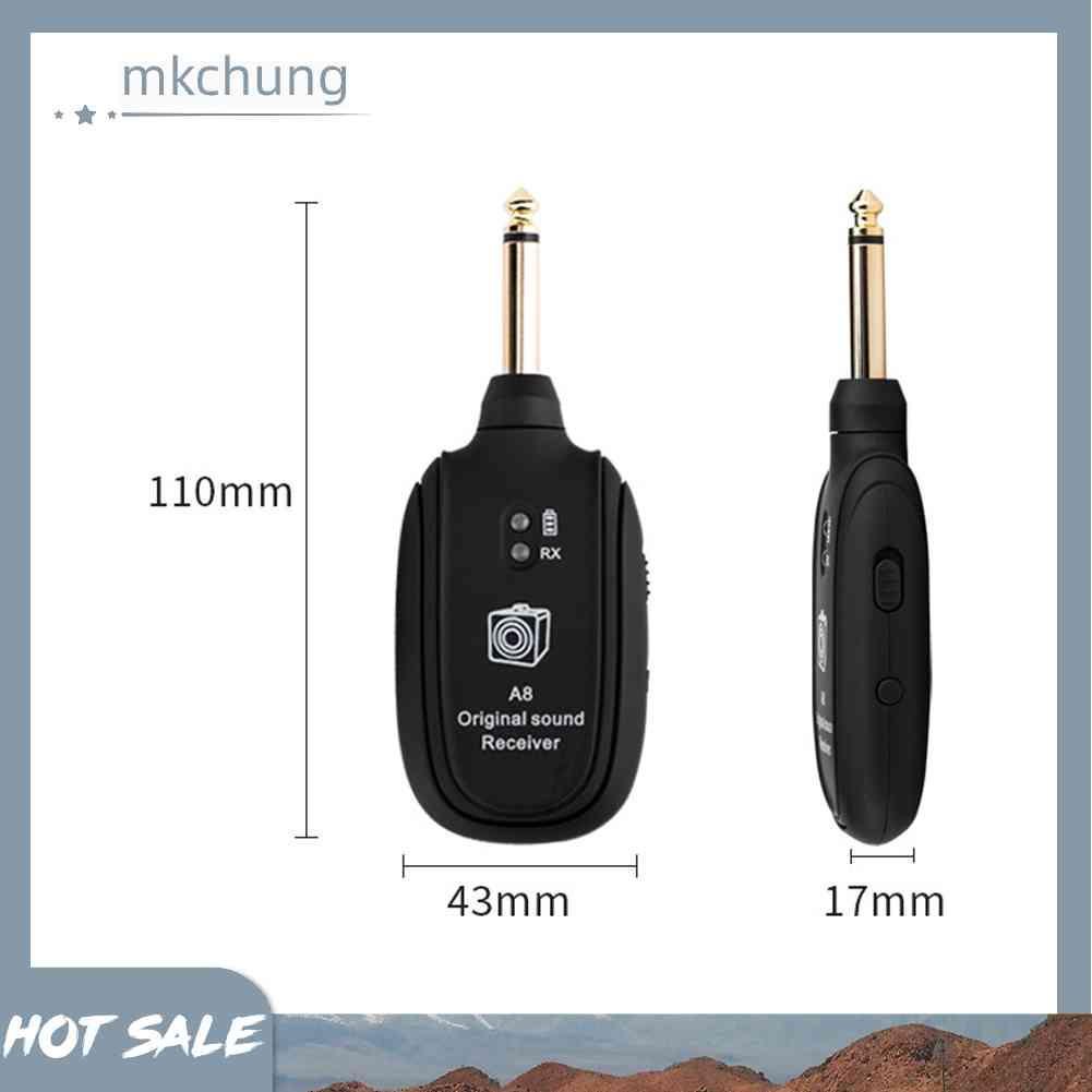Thiết Bị Nhận Tín Hiệu Âm Thanh Không Dây A8 UHF Cho Đàn Guitar Điện