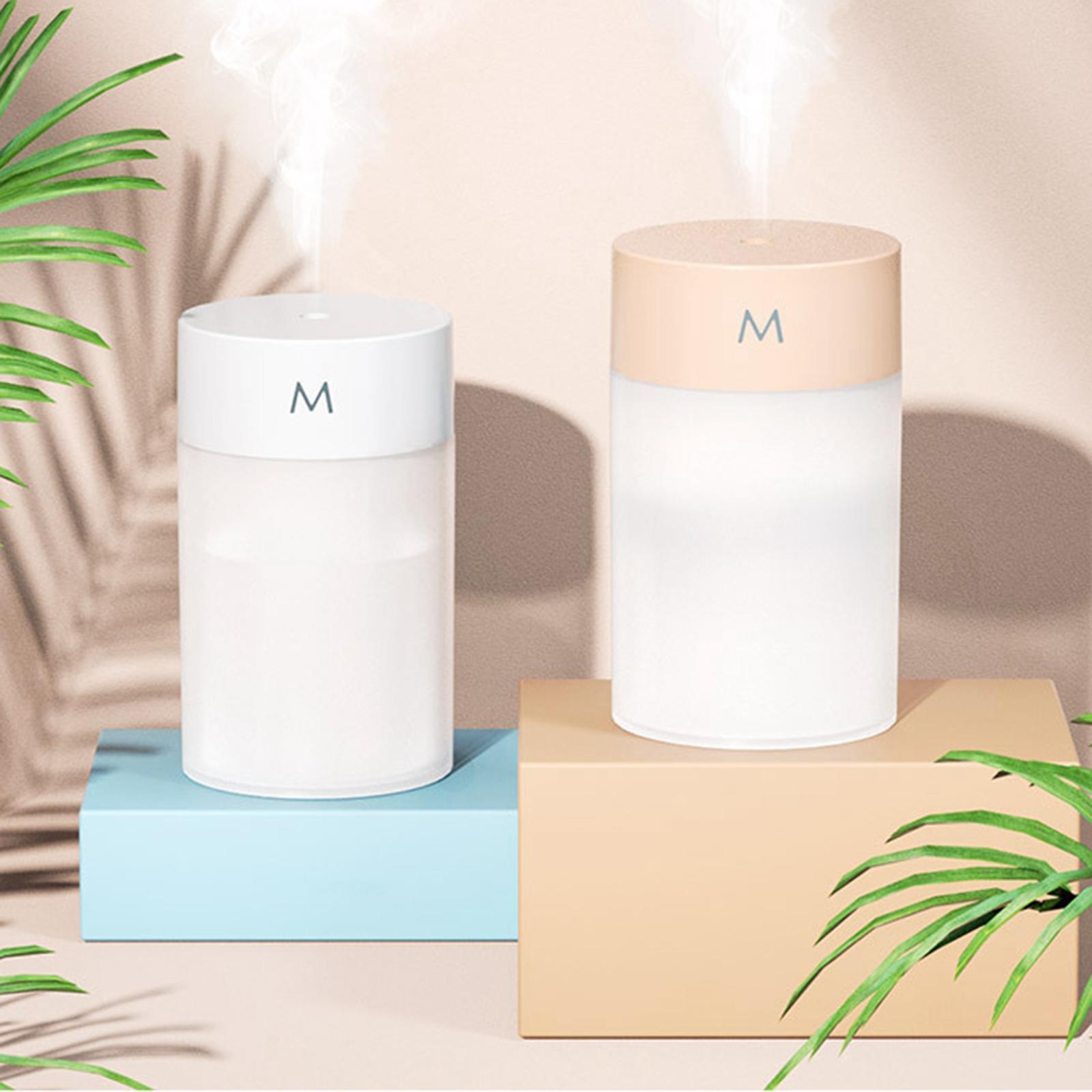 260ml Air Humidifier Ultrasonic Quiet Cool Mist Humidifier with Night Light, USB Desktop Humidifier Waterless Auto Shut-Off,for Home Office Travel