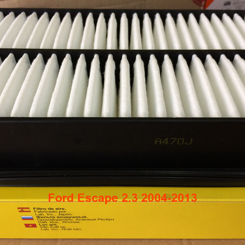 Lọc gió động cơ cho xe Ford Escape 2.3 2004, 2005, 2006, 2007, 2008, 2009, 2010, 2011, 2012, 2013 RF4FE-13Z40-AA mã A470J-5