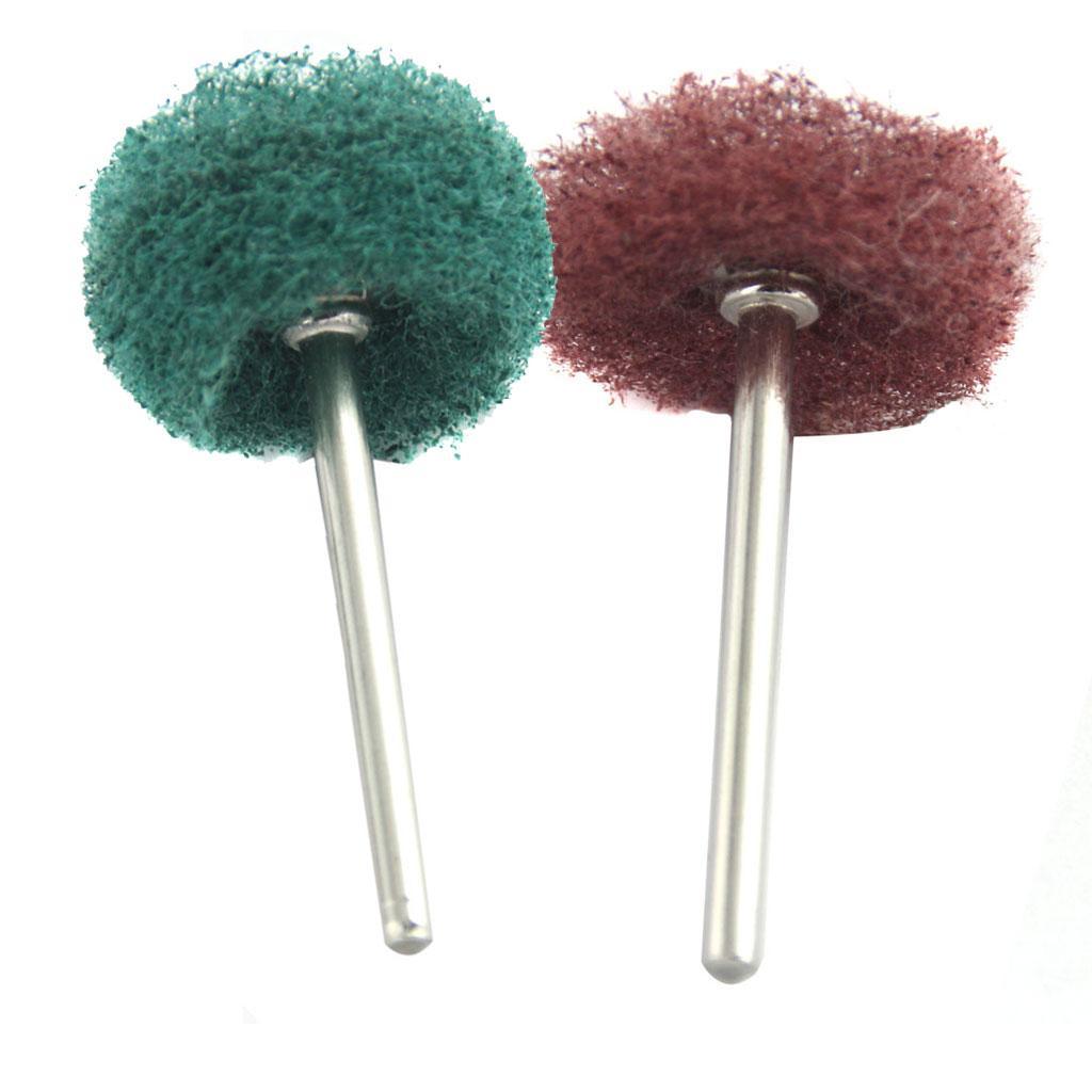20pcs Fiber Abrasive Buffing Pad Polishing Brush Wheel for Rotary Tool Kits