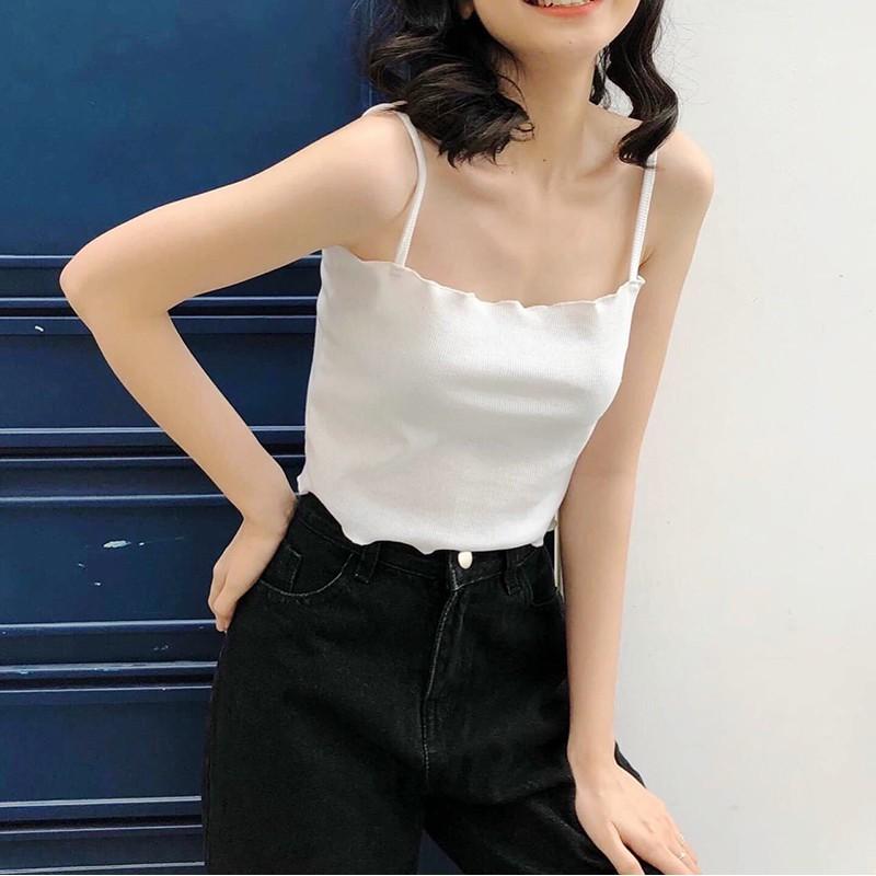 Áo 2 Dây CropTop Sexy, Khoe Dáng Body Siêu Hot AB011