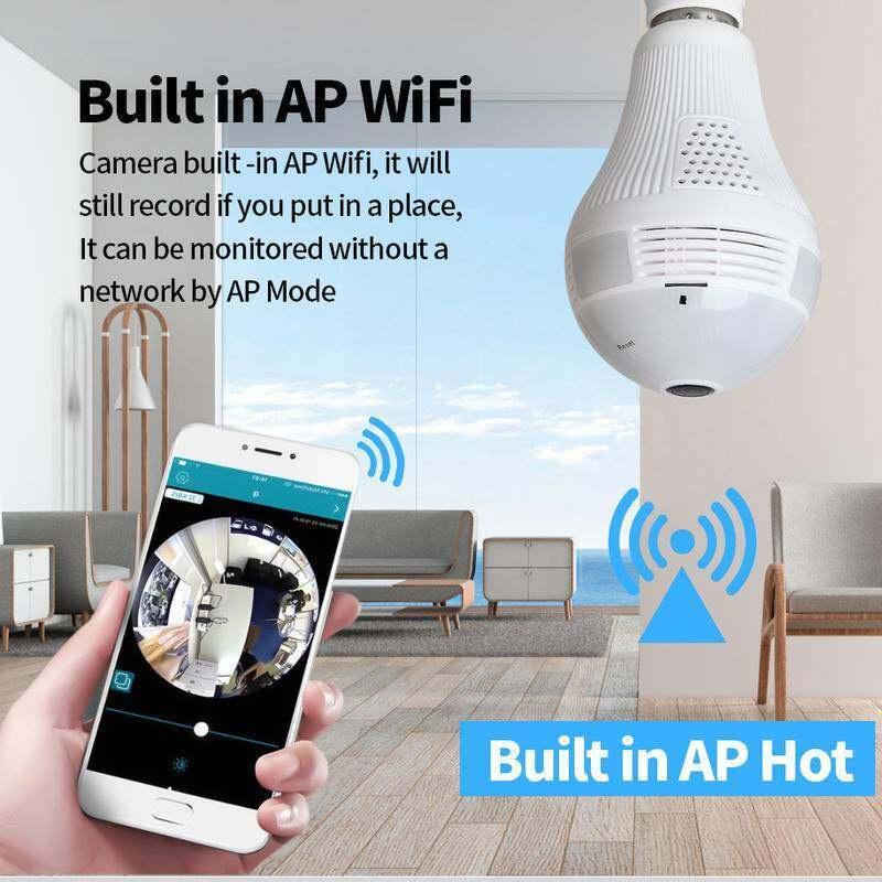 (Lỗi 1 đổi 1)  Camera Yoosee 360 Độ Không Dây Hình Bóng Đèn Mắt Cá Tích Hợp WiFi xem toàn cảnh panorama - Hàng chính hãng