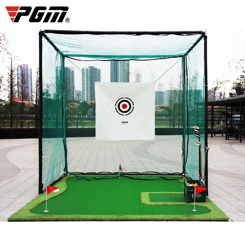 Khung lưới tập golf lồng tập PGM trong nhà hoặc ngoài trời innox tiện lợi 3x3x3m - Hàng Chính Hãng