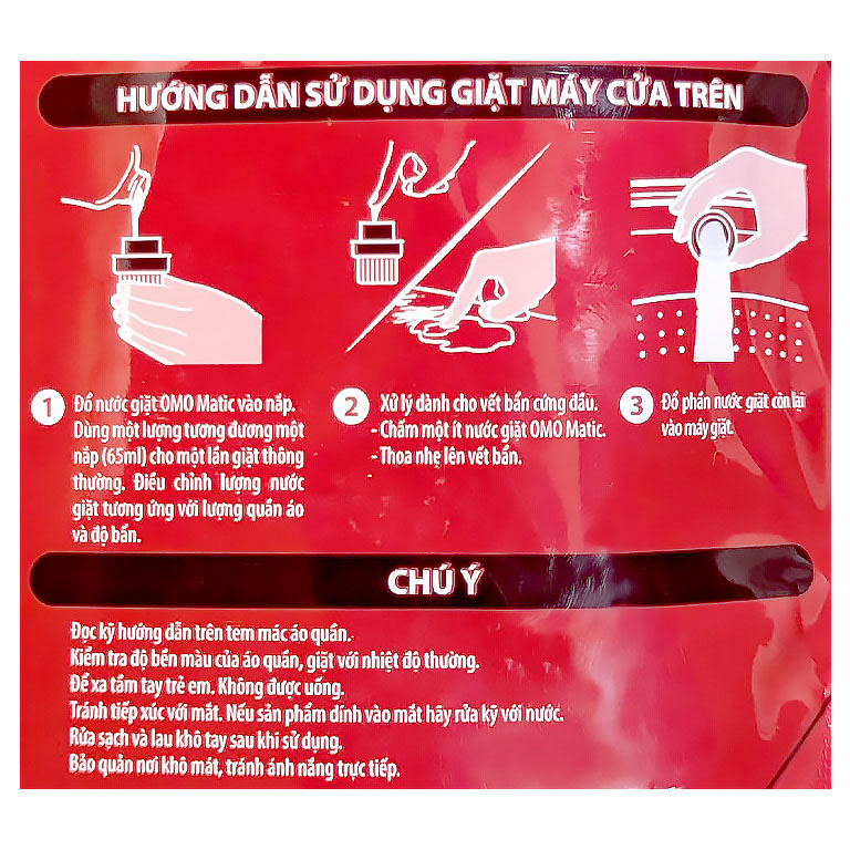 TúI Nước Giặt Omo Matic Cho Máy Giặt Cửa Trên Xoáy Bay Vết Bẩn Sạch Bẩn Khử Mùi Toàn Diện 4.1Kg