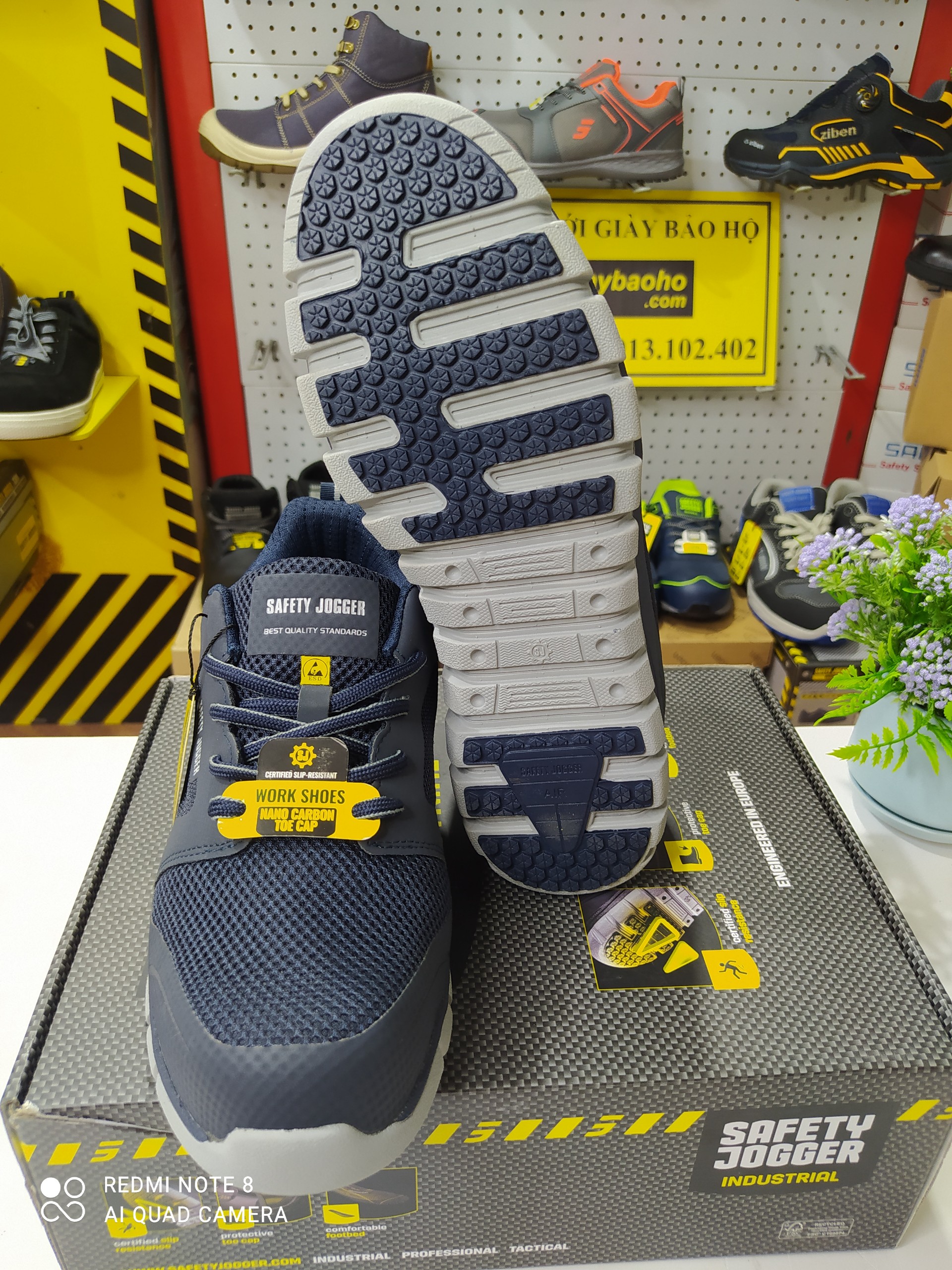 [Hàng Chính Hãng] Giày Bảo Hộ Safety Jogger Ligero, Da Chất Lượng Cao, Đế Chống Trượt, Chống Tĩnh Điện, Chống Sốc