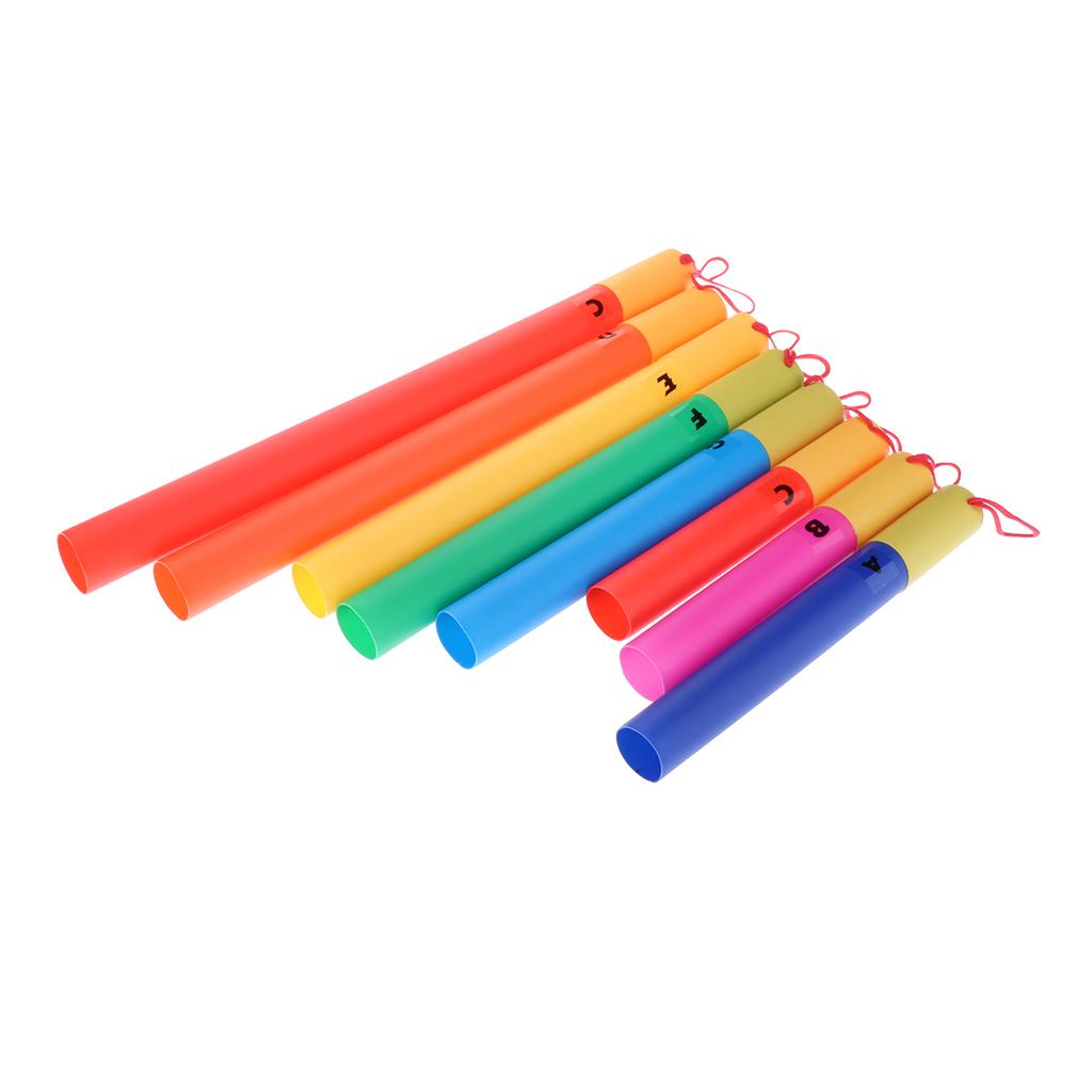 Diatonic Scale Set Of 8 Tuned Percussion Tubes For Orff Music Teaching Toy
