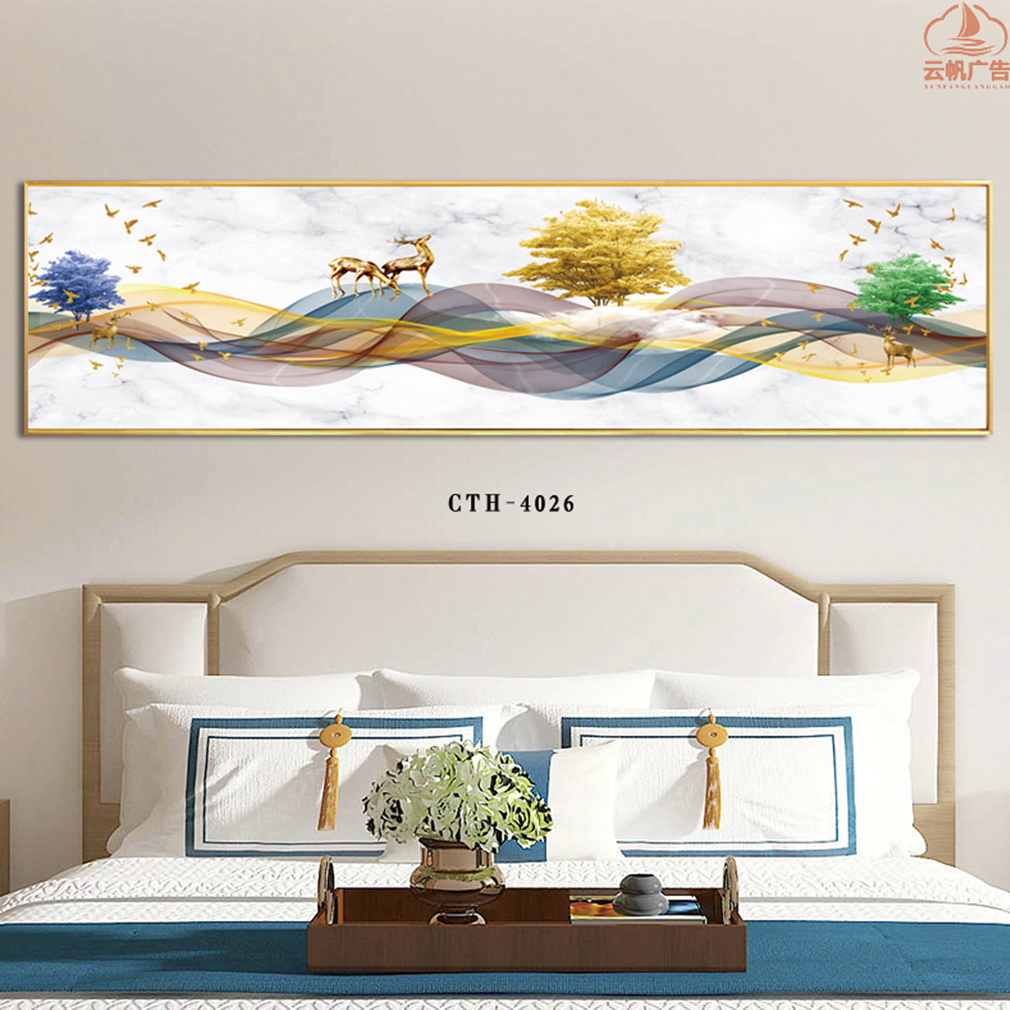 Tranh Canvas Trang Trí Hiện Đại - Tranh Những Chú Hươu Đẹp