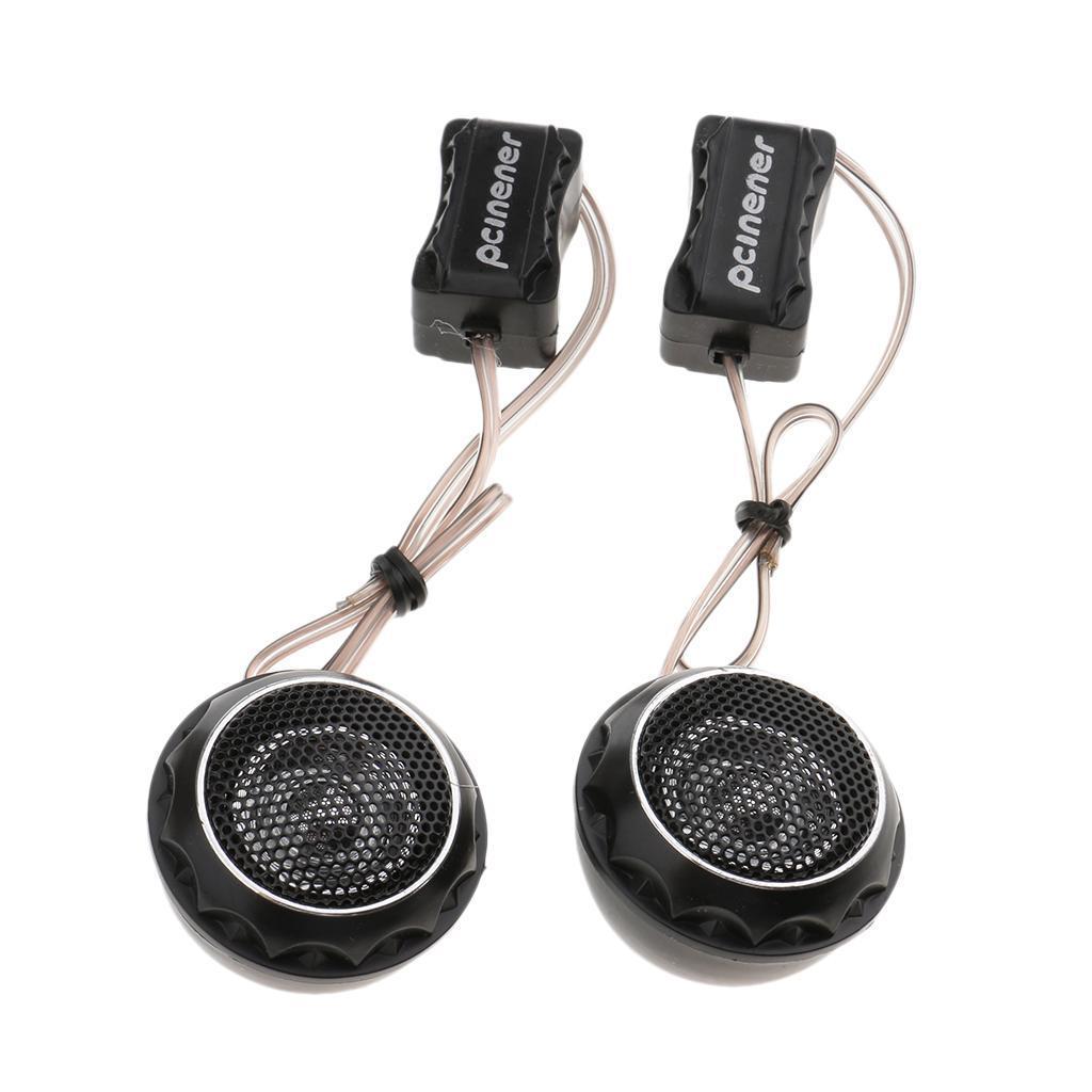 2Pairs Universal Car Audio Stereo Speaker Subwoofer Tweeter Excellent Timbre