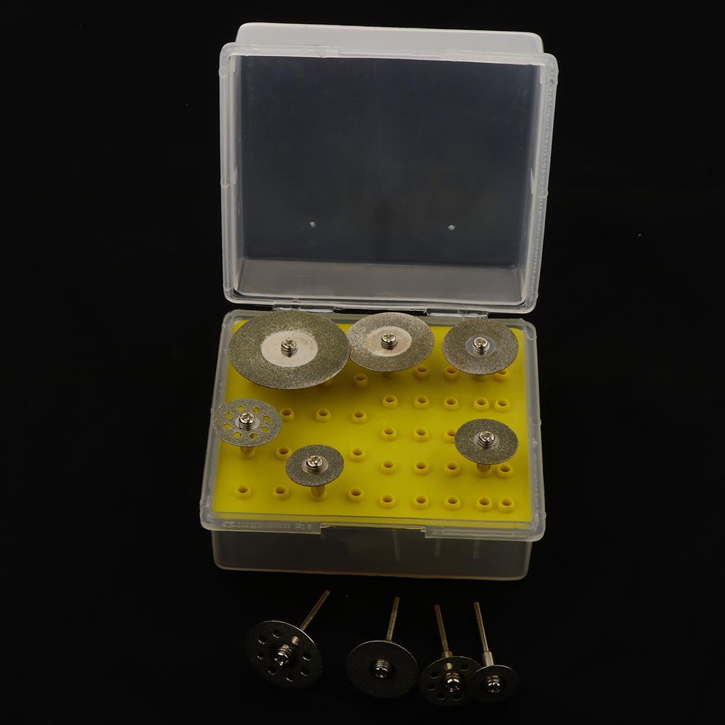 Diamond Coated Cutting Wheels Saw Blades Disc Rotary Tool Kit Handle 3.17mm