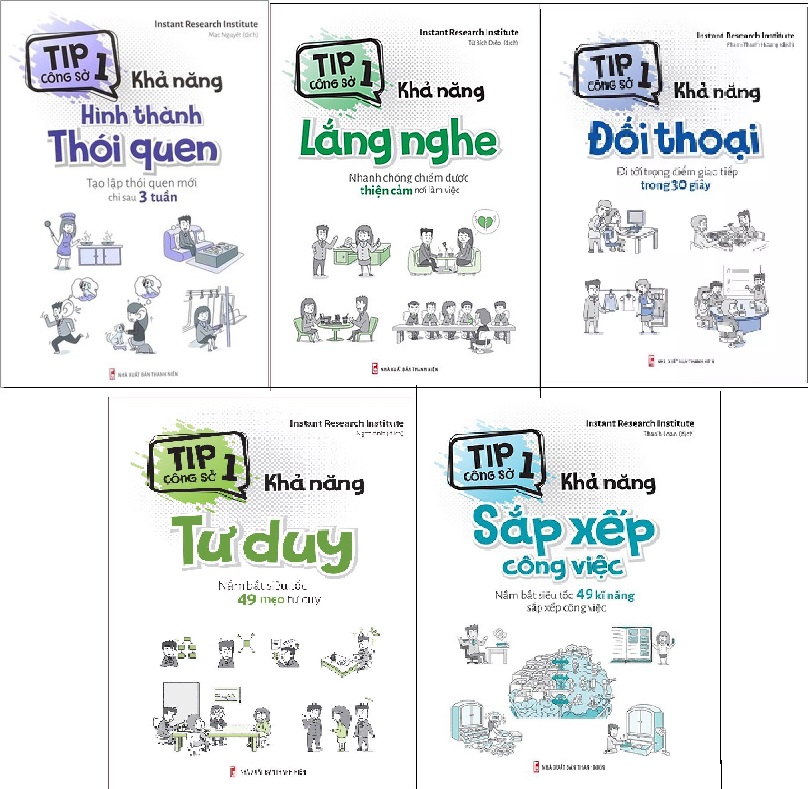 Sách - combo tip công sở 1 (Bộ 5 Cuốn)