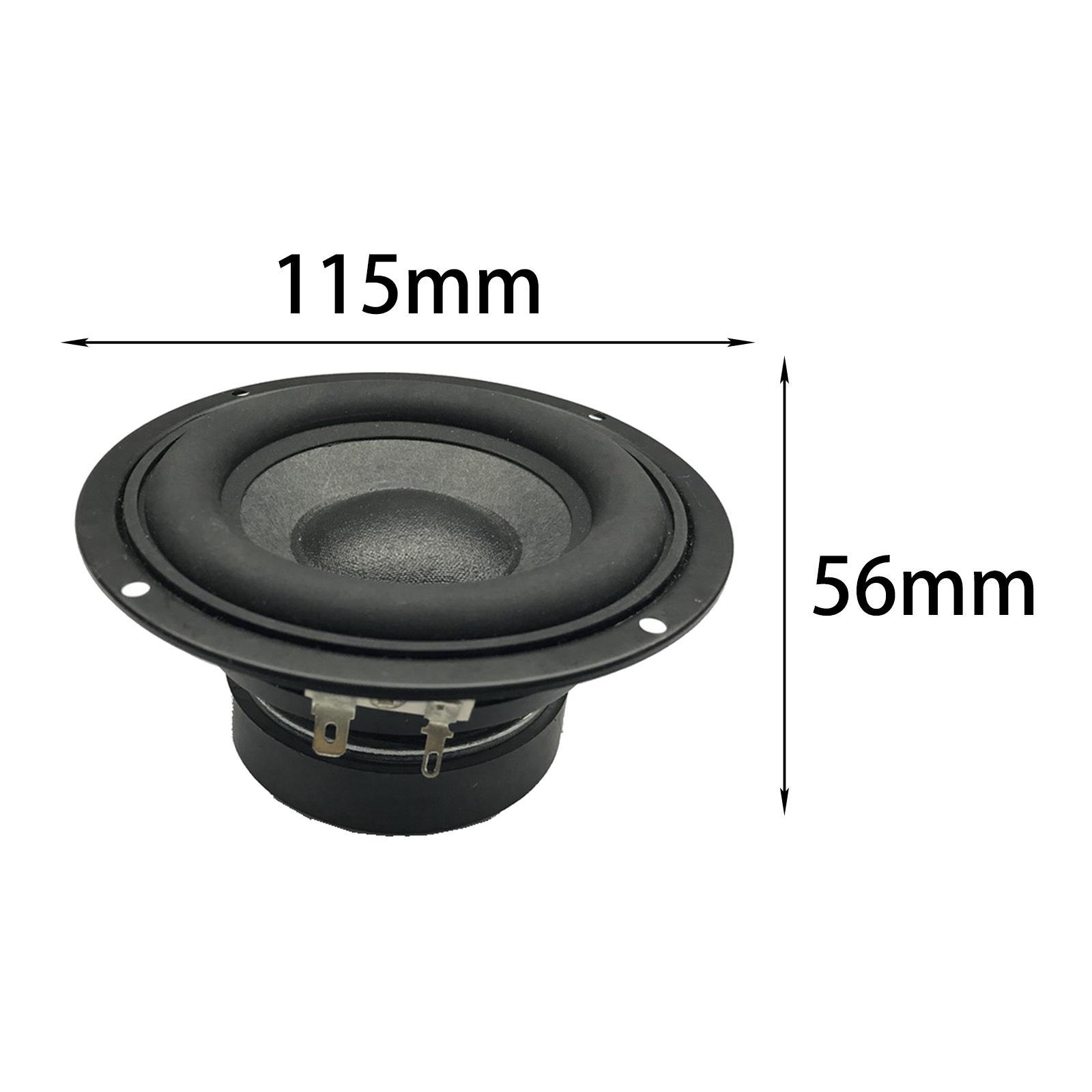 Mini Woofer Subwoofer Speaker Rubber Edge Stereo Low Noise for Car Travel