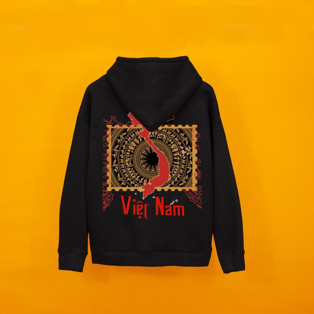 Áo nỉ HOODIE VIỆT NAM THỐNG NHẤT DOGO shop ,Áo hoodie nỉ bông cotton unisex