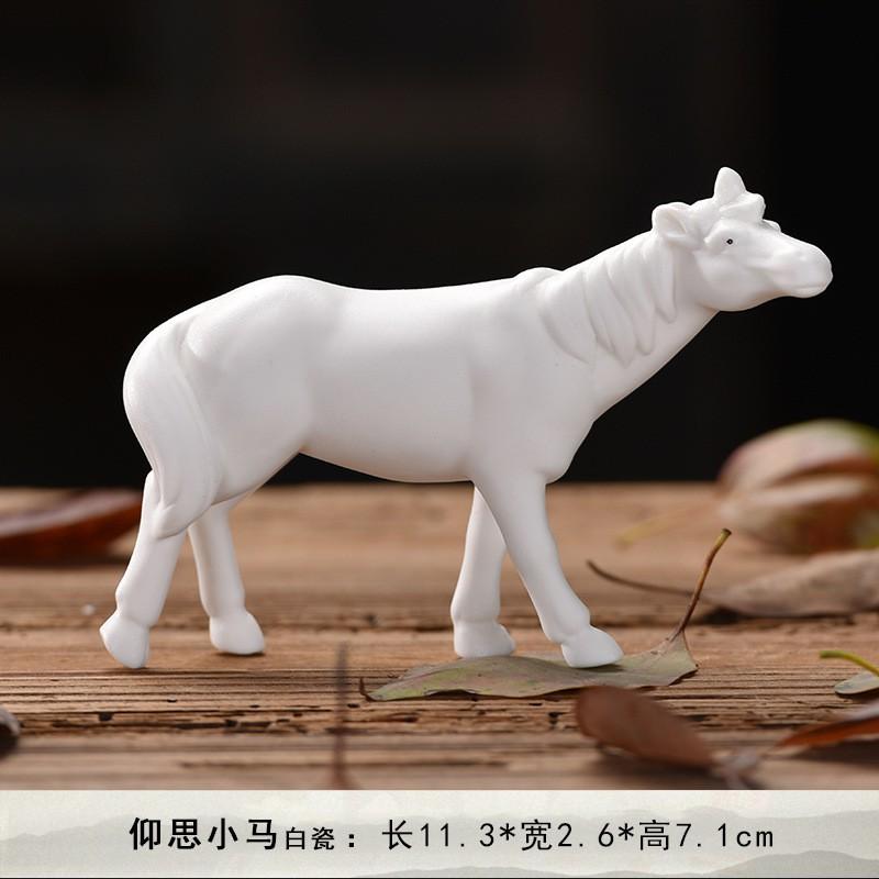 Tượng chú ngựa trang trí decor bàn trà, tiểu cảnh bonsai phối lũa - Tượng ngựa đẹp giá tốt nhất