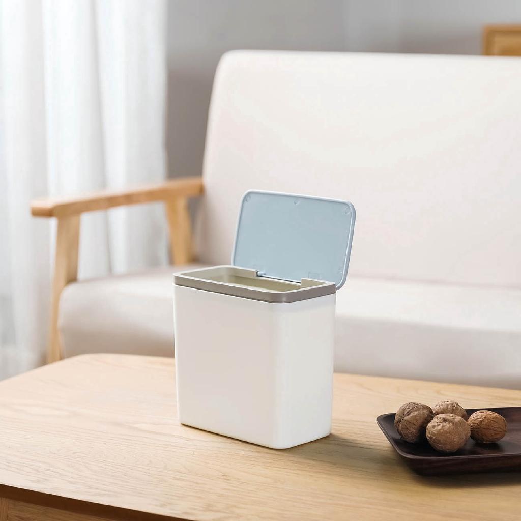 Thùng rác phân loại máy tính để bàn thùng rác nhựa nhỏ có thể bàn cà phê hộ gia đình bàn nhỏ thùng rác giấy