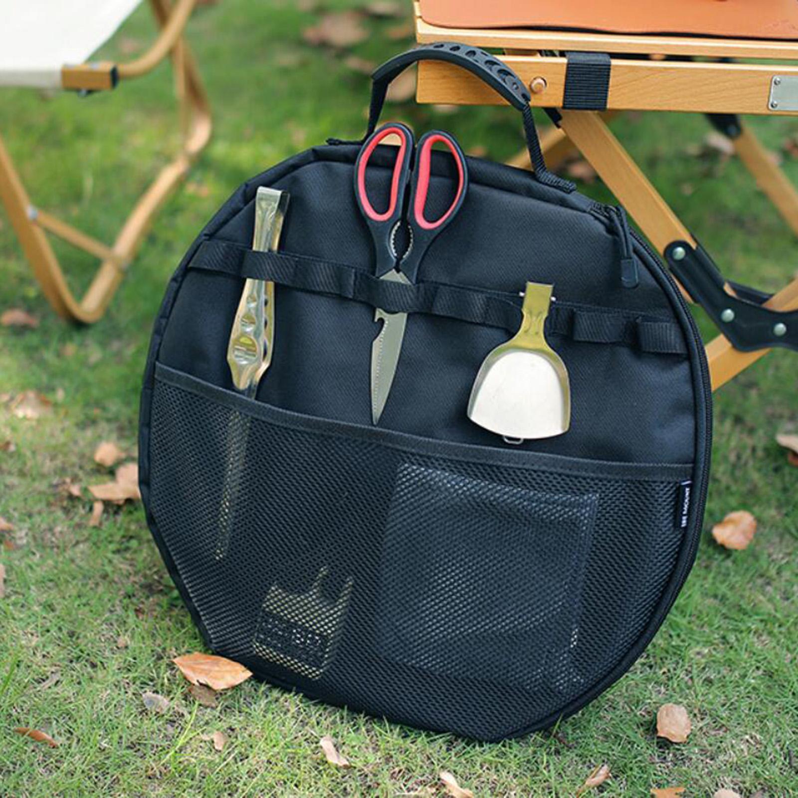 Baking Tray Storage Bag Utensils Cast Iron Skillet Bag for Picnic Travel BBQ