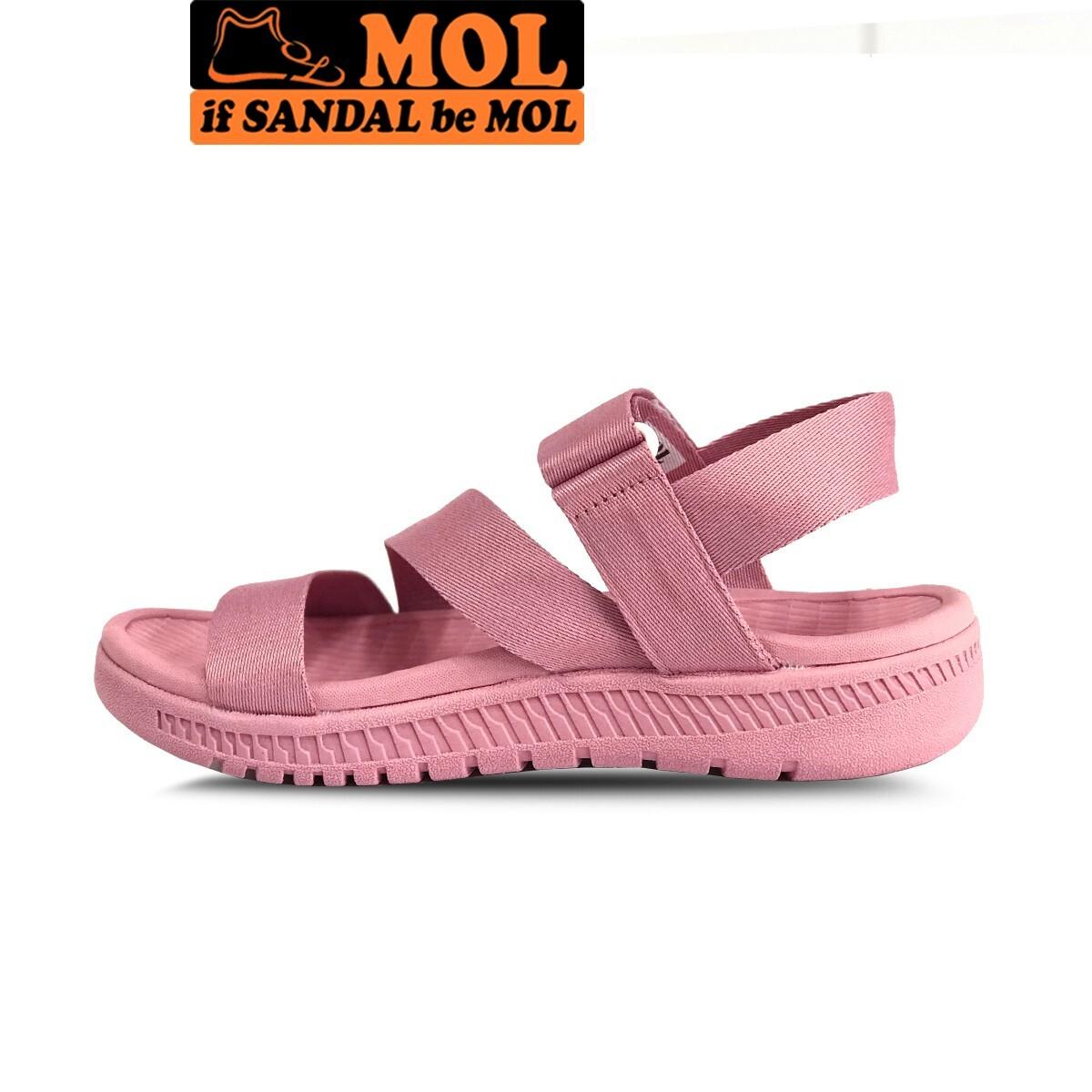 Sandal unisex nam nữ quai ngang cao cấp hiệu MOL MS2P2