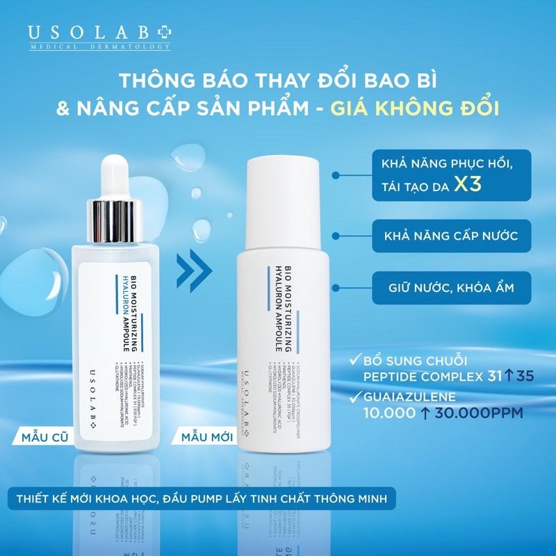 Serum HA Usolab Bio Moisturizing Hyaluron Ampoule - Tinh chất căng bóng HA thủy phân 50ml - Hee's Beauty