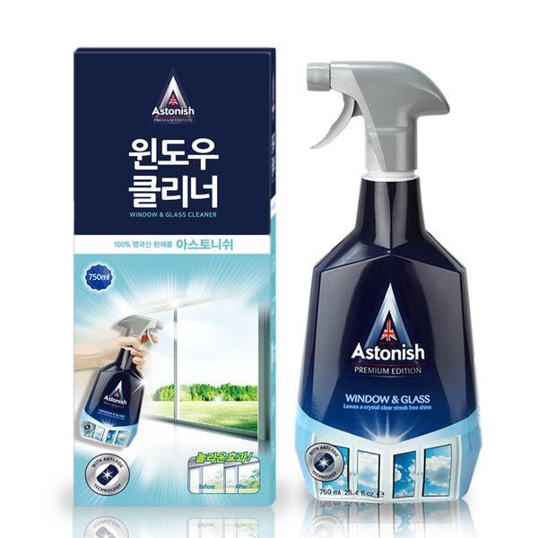 Nước lau kính hữu cơ Astonish C6950_750ml tẩy vết ố băng keo dầu nhớt trên kính cửa sổ nhà tắm