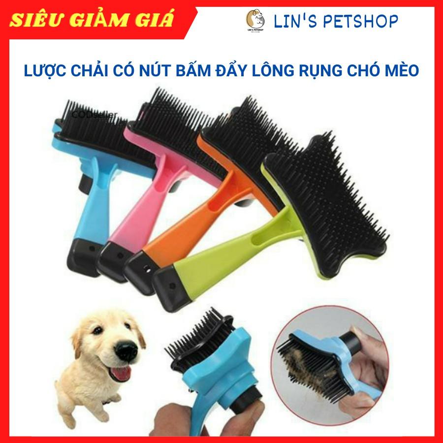 Lược Chải Lông Cho Chó Mèo Có Nút Bấm Lấy Lông