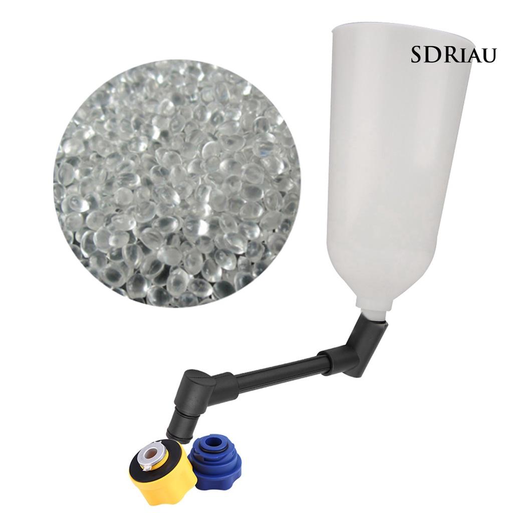 Set 10 Phễu Rót Dầu Nhanh Chóng Bằng Nhựa Abs Màu Trắng Kèm 8 Đầu Chuyển Đổi Dành Cho Xe Hơi