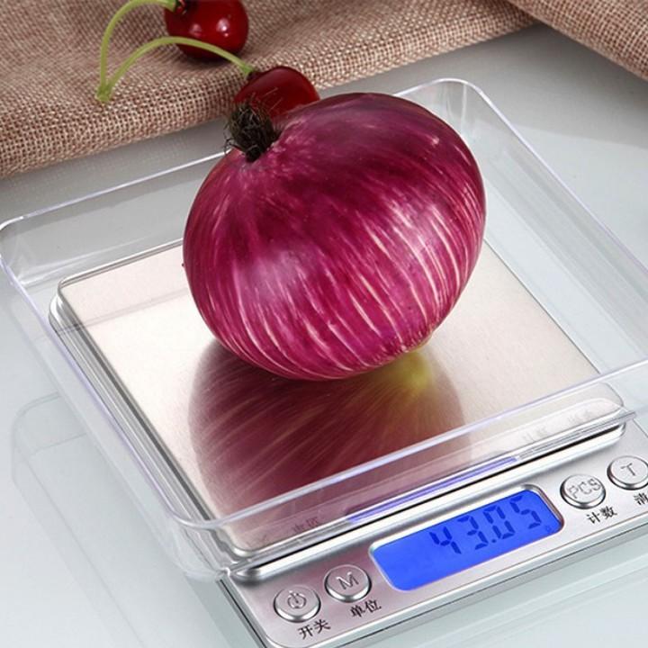Cân Tiểu Ly Điện Tử 3kg I2000 Siêu Chính Xác, Cân Nhà Bếp Mini Tiện Lợi