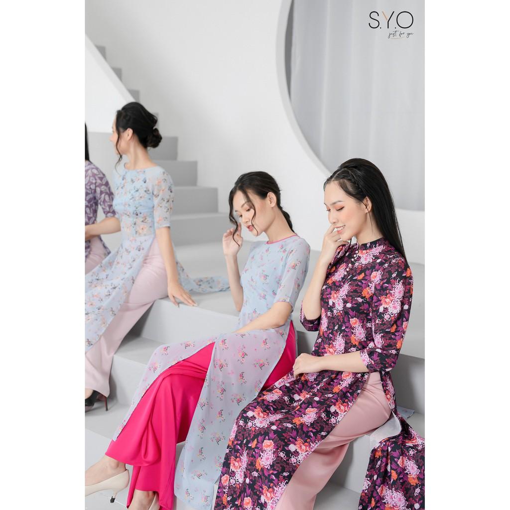 Áo dài SYO cách điệu tay bồng
