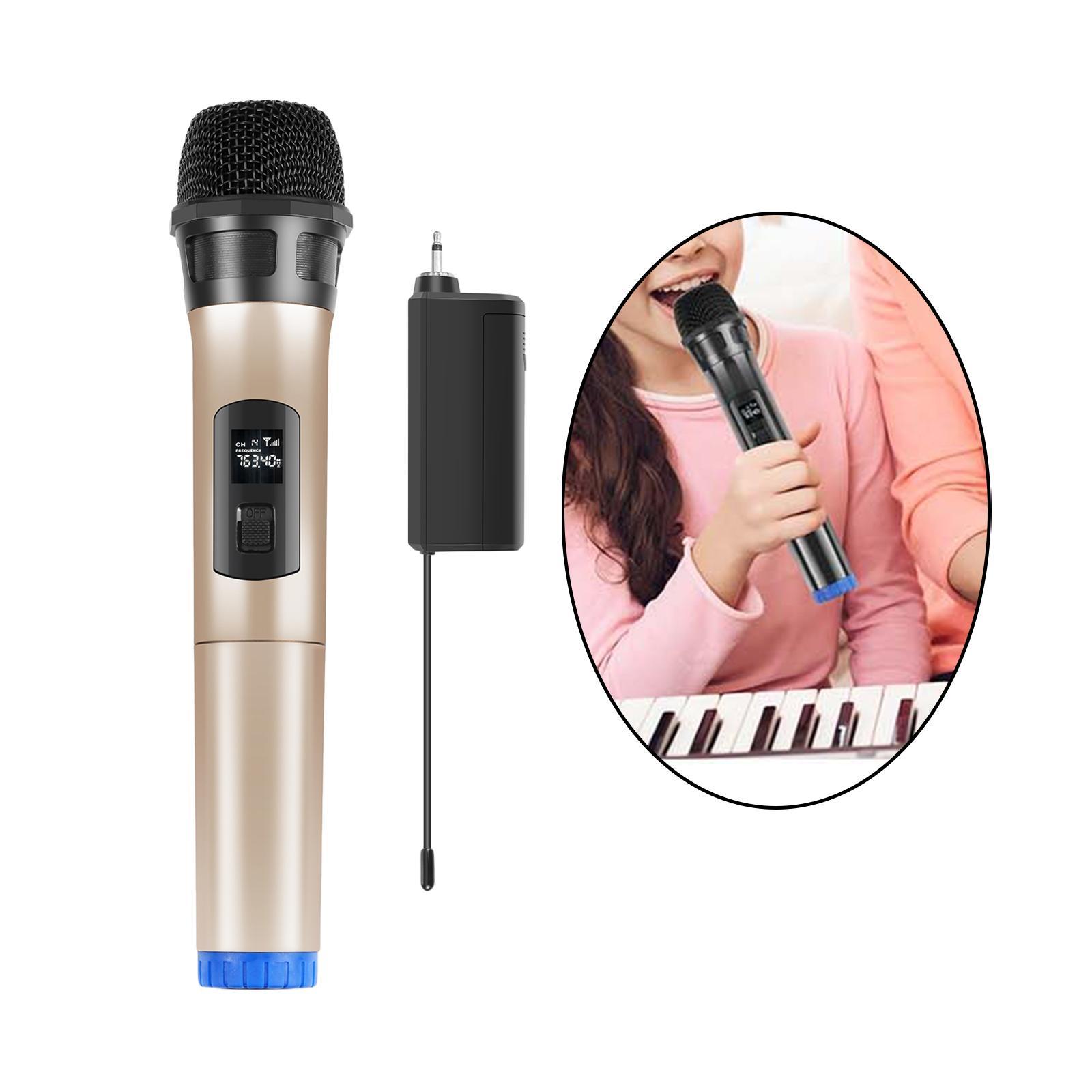 UHF Metal Dynamic Handheld Karaoke Mic for Camera Karaoke Machine Singing