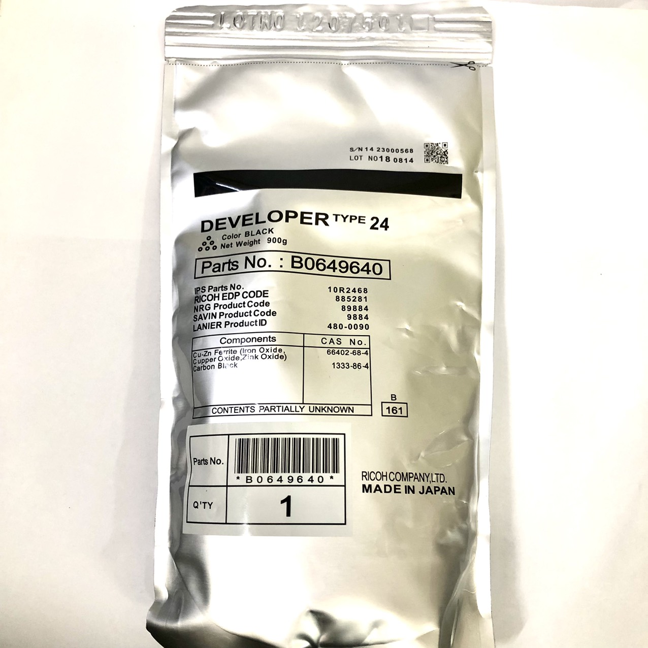 Bột từ Type 24: Dùng cho máy photocopy Ricoh 1060/ 1075/ 2060/ 2075/ 6500/ 7500/ 8000/ 6001/ 8001/9001/ 6002/ 6502/9002/ 6503/7503 ( HA - Hàng nhập khẩu )