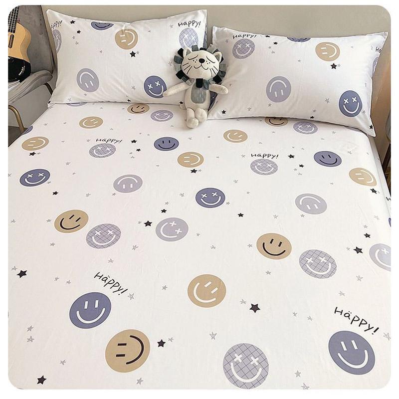 Bộ Ga Gối 3 Món Cotton 100 size giường 1m6 ,1m8,1m2 nệm dưới 20 cm