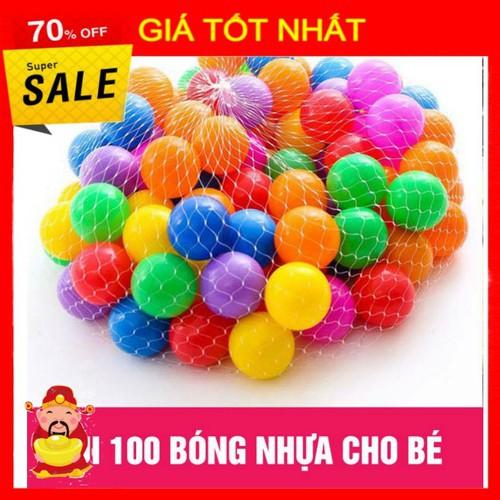 Túi 100 quả bóng nhựa cho bé vui chơi