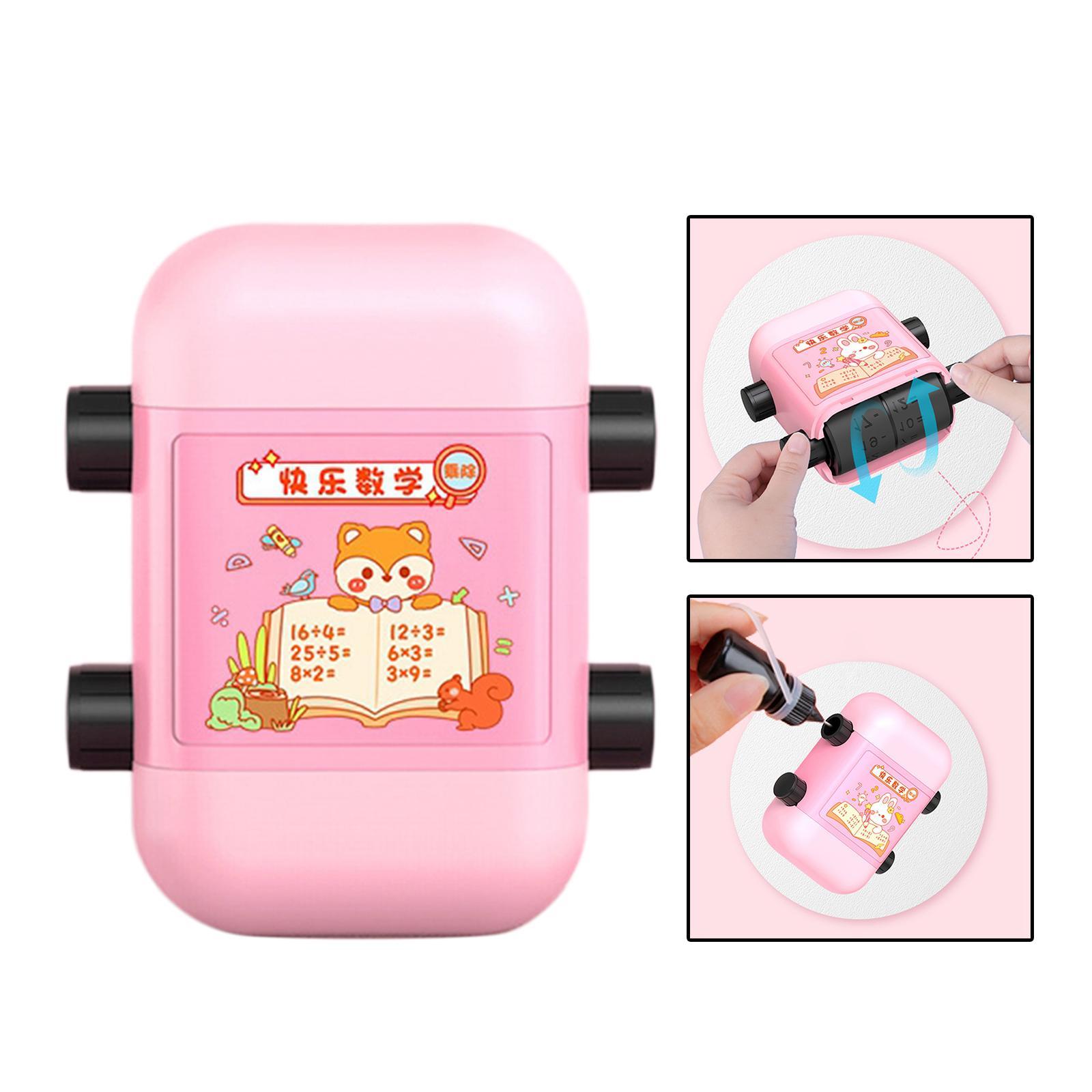 Addition and Subtraction Math Stamp Roller Exercises for Teachers Preschool