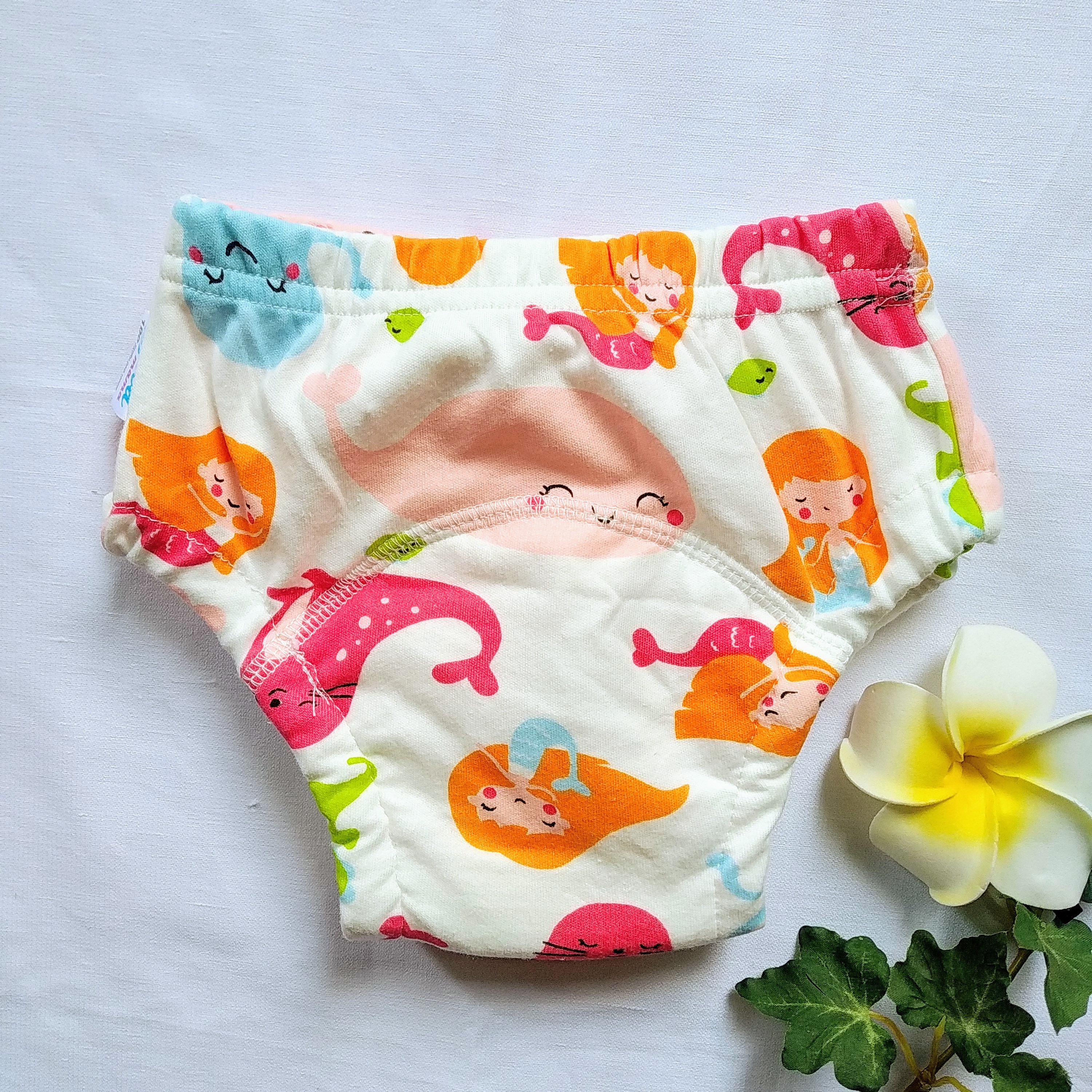 Combo 5 Quần bỉm vải cotton 6 lớp siêu thấm nhẹ thoáng hiệu goodmama cho Bé Gái 