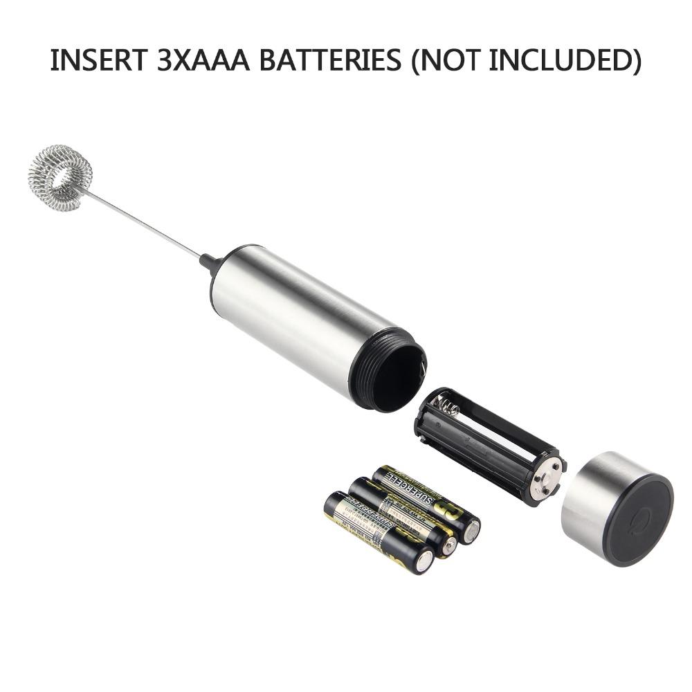 Điện Cầm Tay Sữa Frother Foamer Đôi Mùa Xuân Ba Mùa Xuân Whisk Đầu Khuấy Máy Xay Sinh Tố Mixer Khuấy Khuấy Cà Phê Công Cụ Sản Xuất