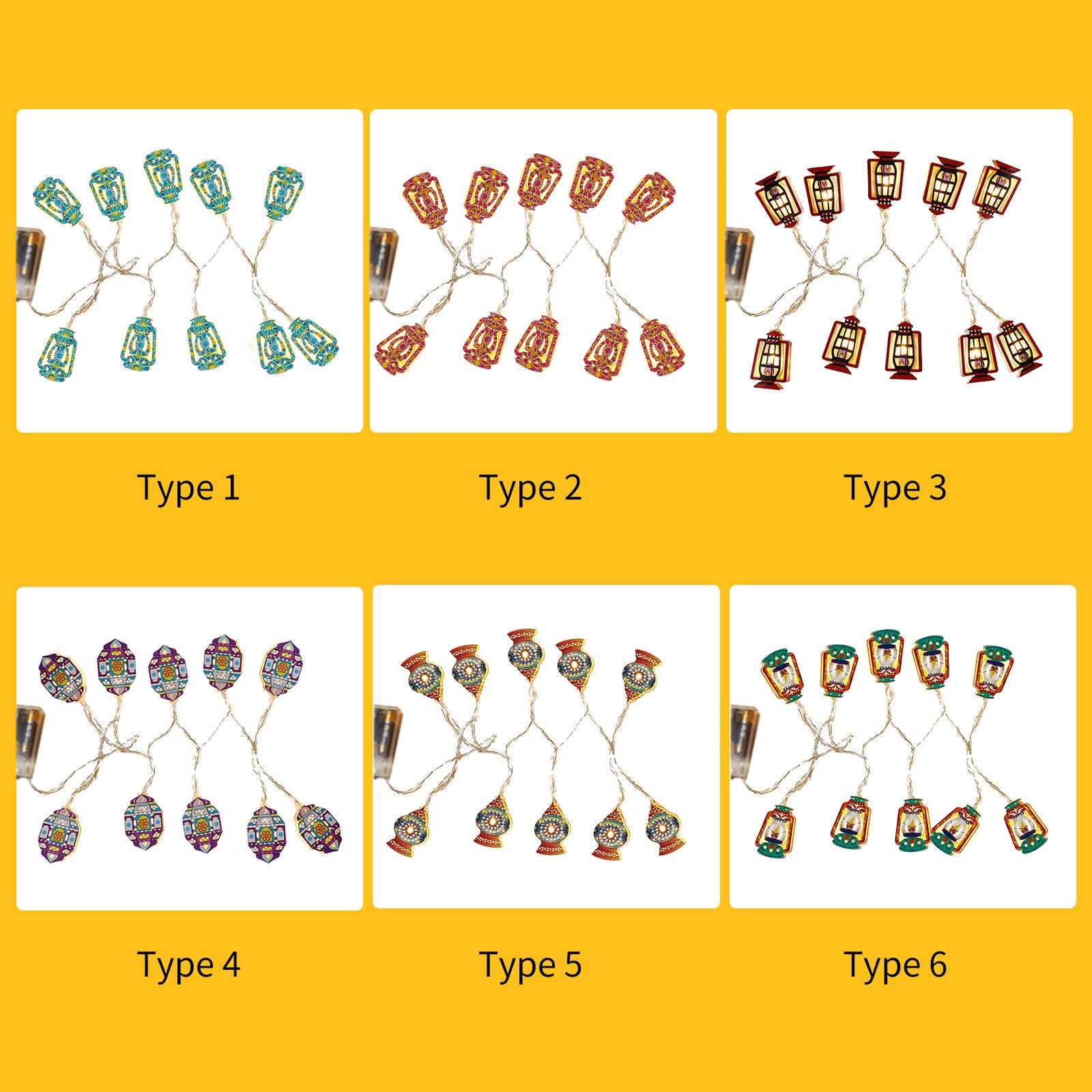 Set Dây 10 Đèn Led Eid Ramadan Dài 5Ft