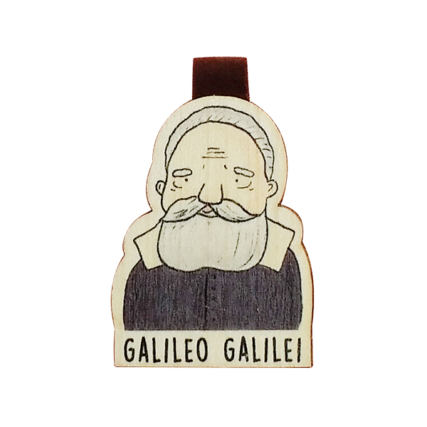 Bookmark gỗ nam châm Galileo Galilei