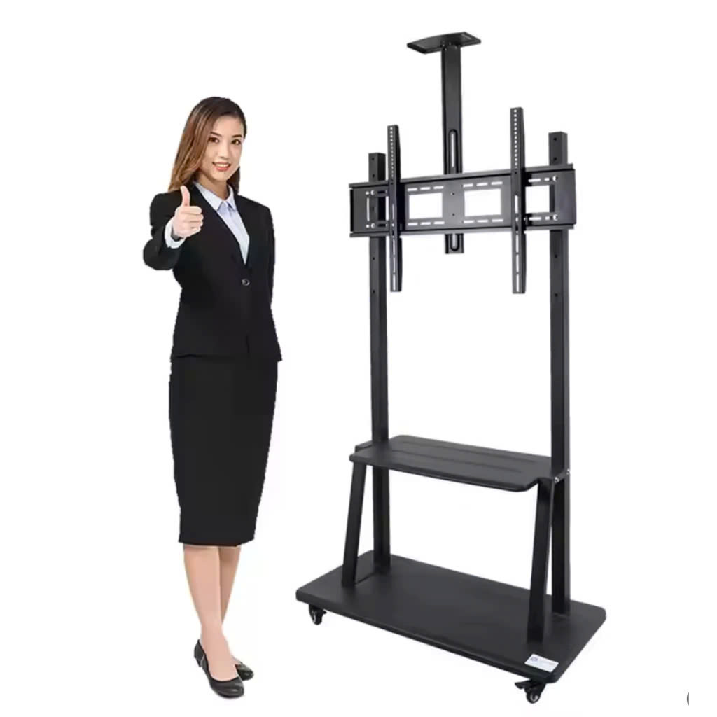 Khung kệ treo màn hình tivi, bảng tương tác di động Apollo 1800 kích thước 60 ”– 100“ tải trọng 150kg - Hàng nhập khẩu