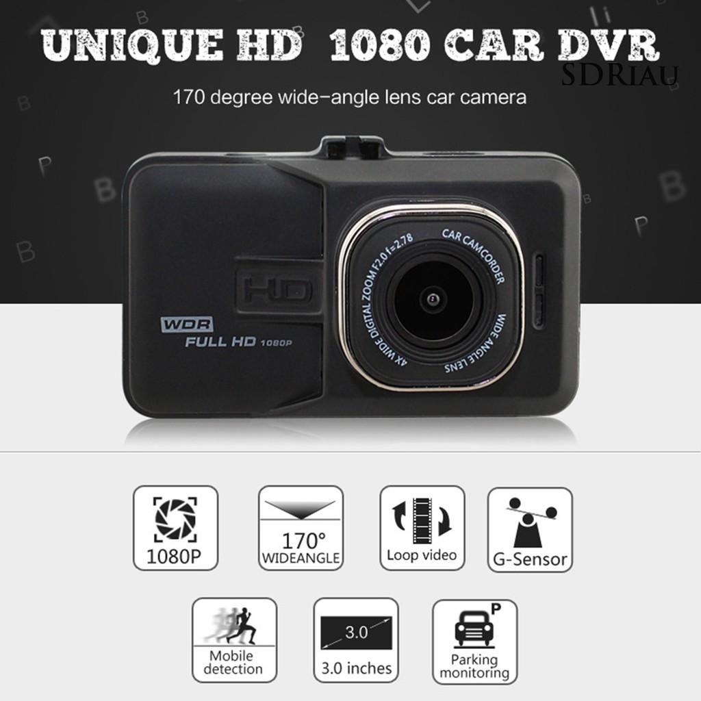 Camera Hành Trình Góc Rộng 3 Inches 1080p 160 Độ Gắn Xe Hơi Kèm Bộ Phụ Kiện